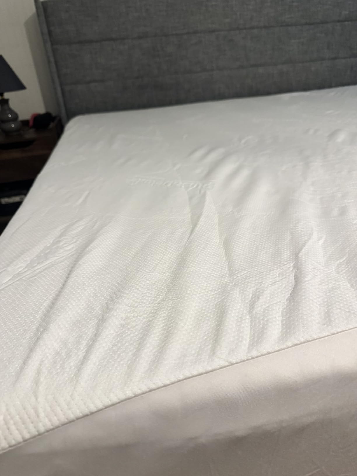 PlushDeluxe Crib Mattress Protector, 28”x49”, 100% Waterproof, Noiseless, Ultra Soft Viscose Made from Bamboo with Quilted Terry Cotton Top, White Fitted Sheet Style Toddler Crib Cover customer photo 2