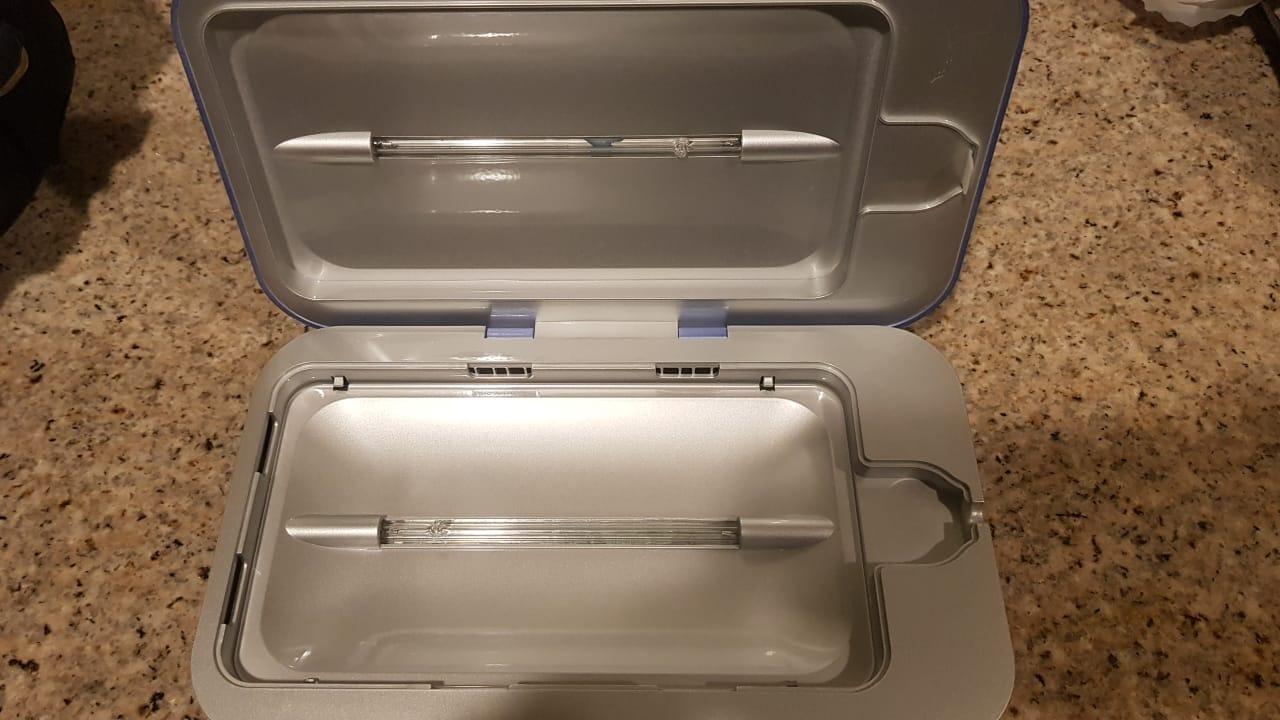 PhoneSoap 3 UV Phone Sanitizer Box & Dual Charger, Patented 360° UVC, White customer photo 2