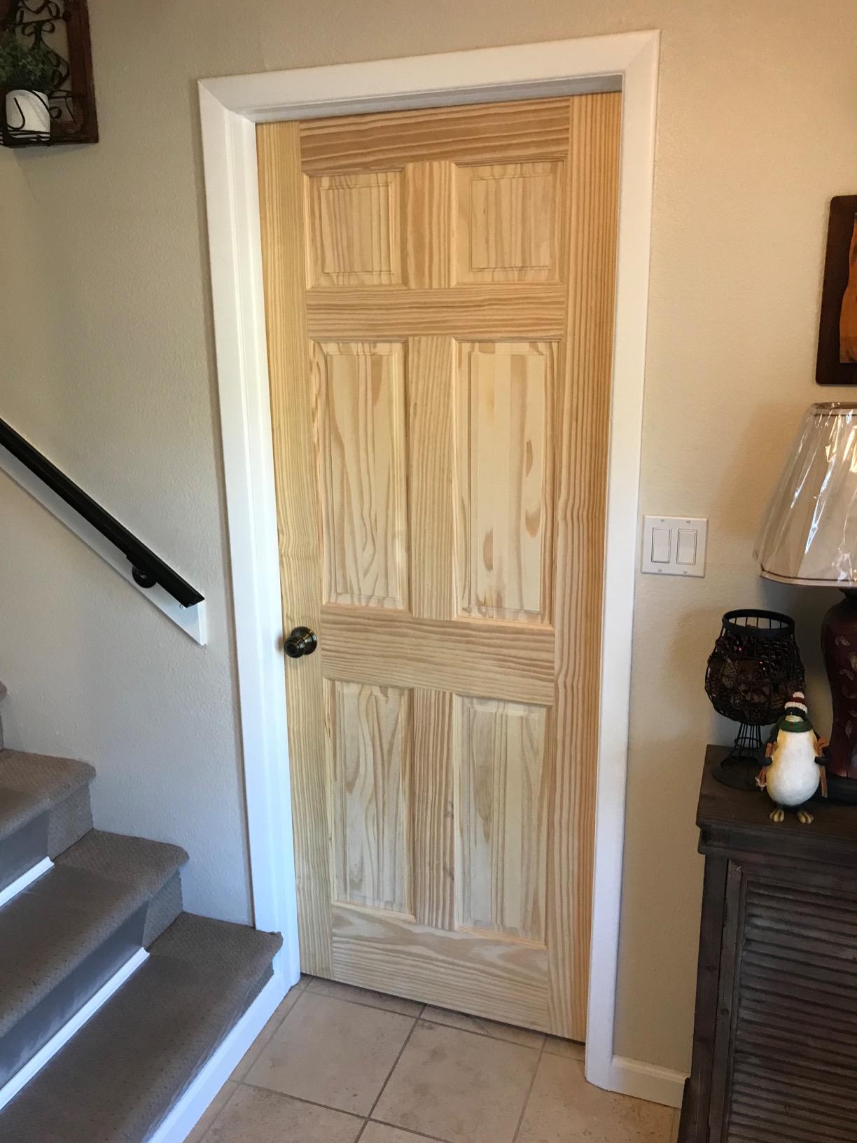 Kimberly Bay 6-Panel Solid Pine Unfinished Interior Door Slab (18x80) customer photo 1