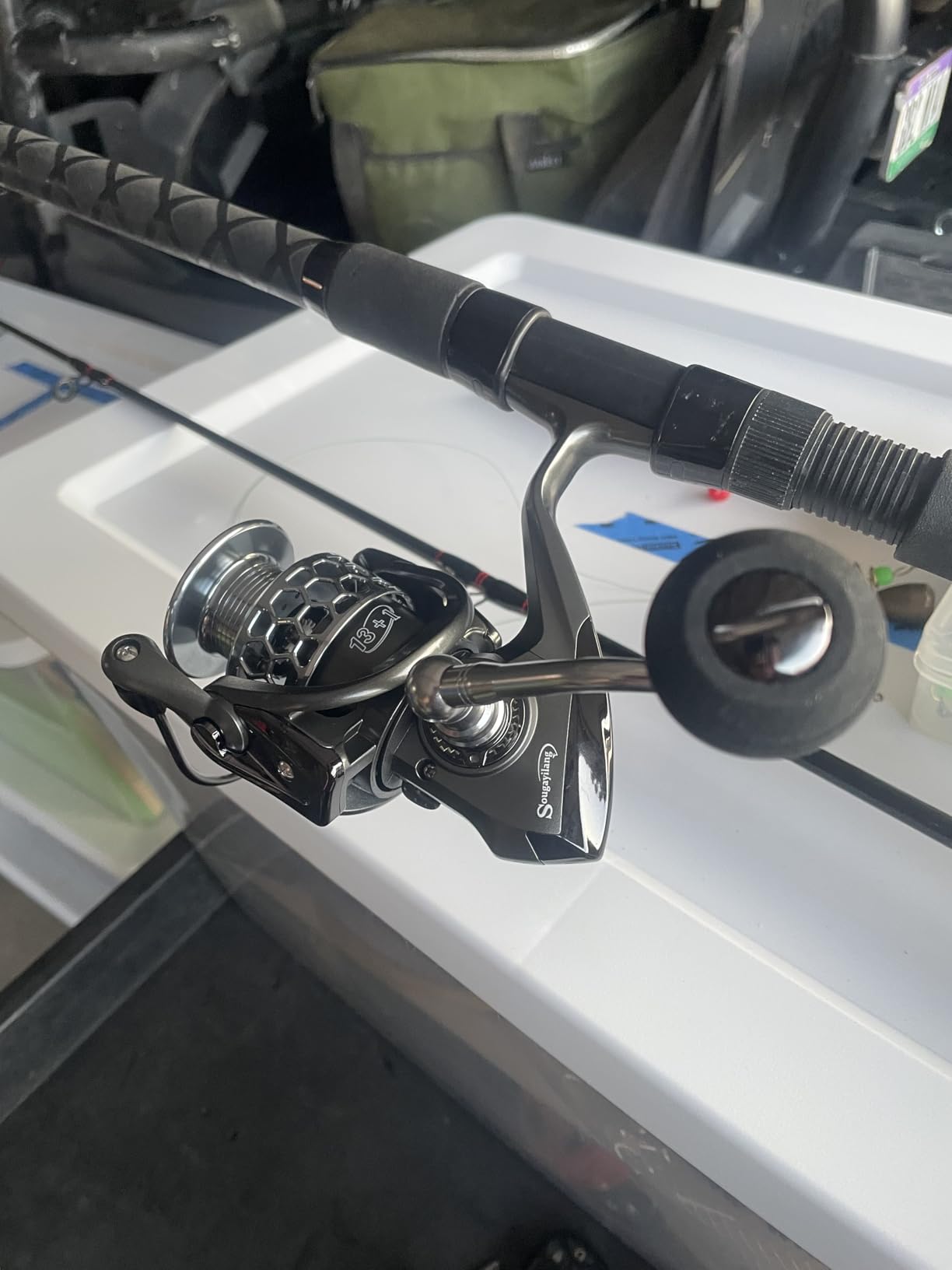 Sougayilang Fishing Reel 13+1BB Light Weight Ultra Smooth Aluminum Spinning Fishing Reel with Free Spare Graphite Spool customer photo 2