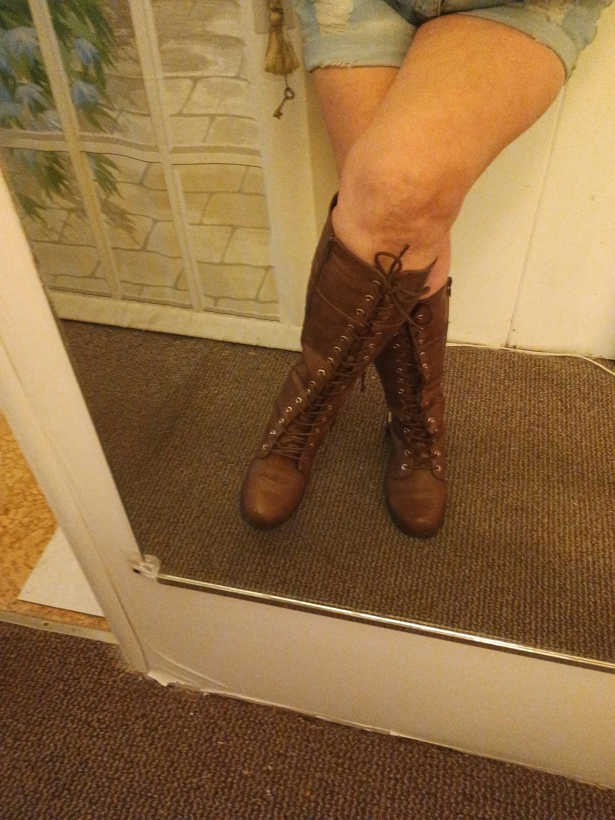 Mango 27 Womens Knee High Buckle Riding Boots customer photo 2