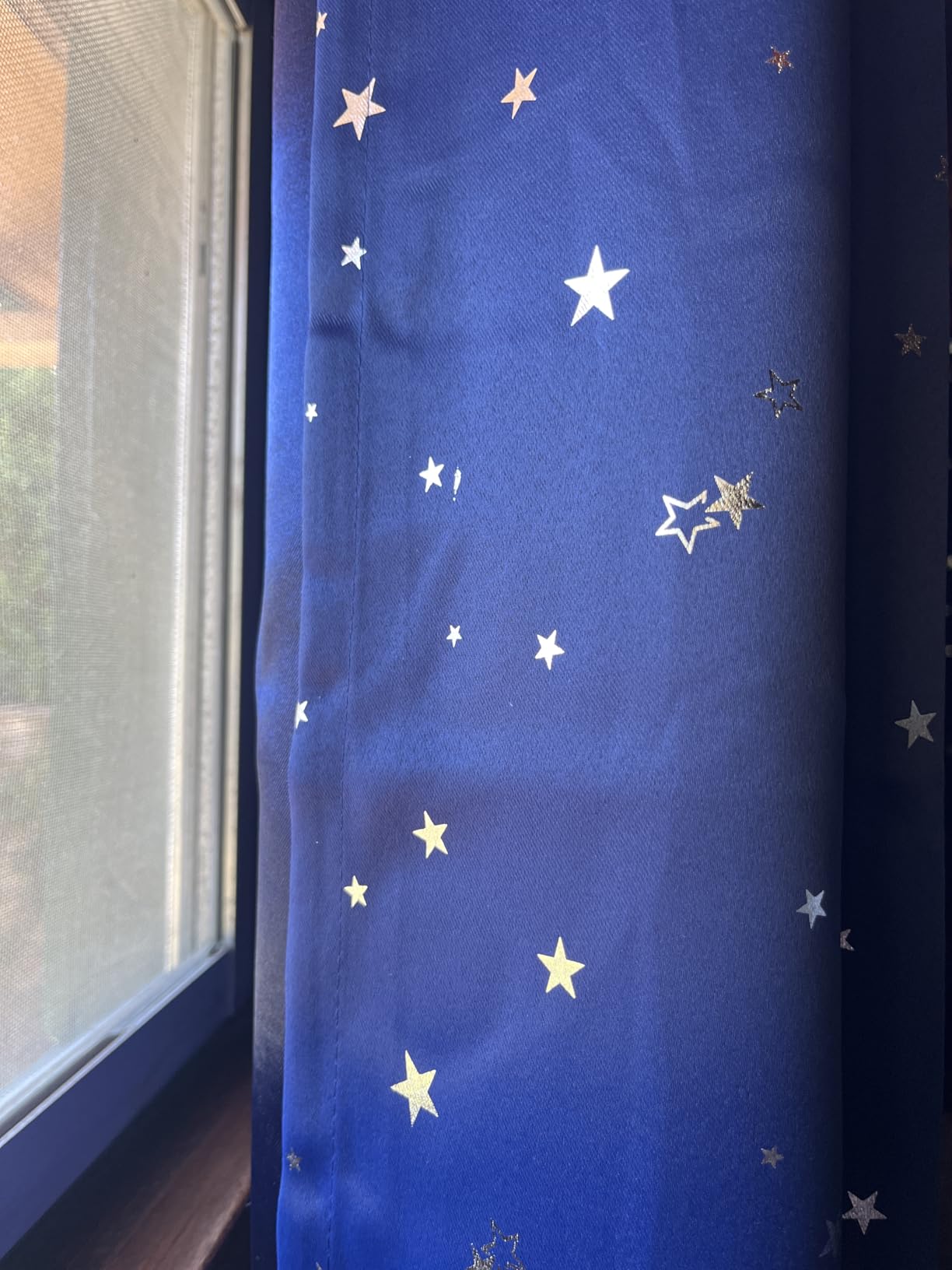 BGment Kids Blackout Curtains for Boys Bedroom 63 Inch Long - Navy 2 Panels customer photo 1