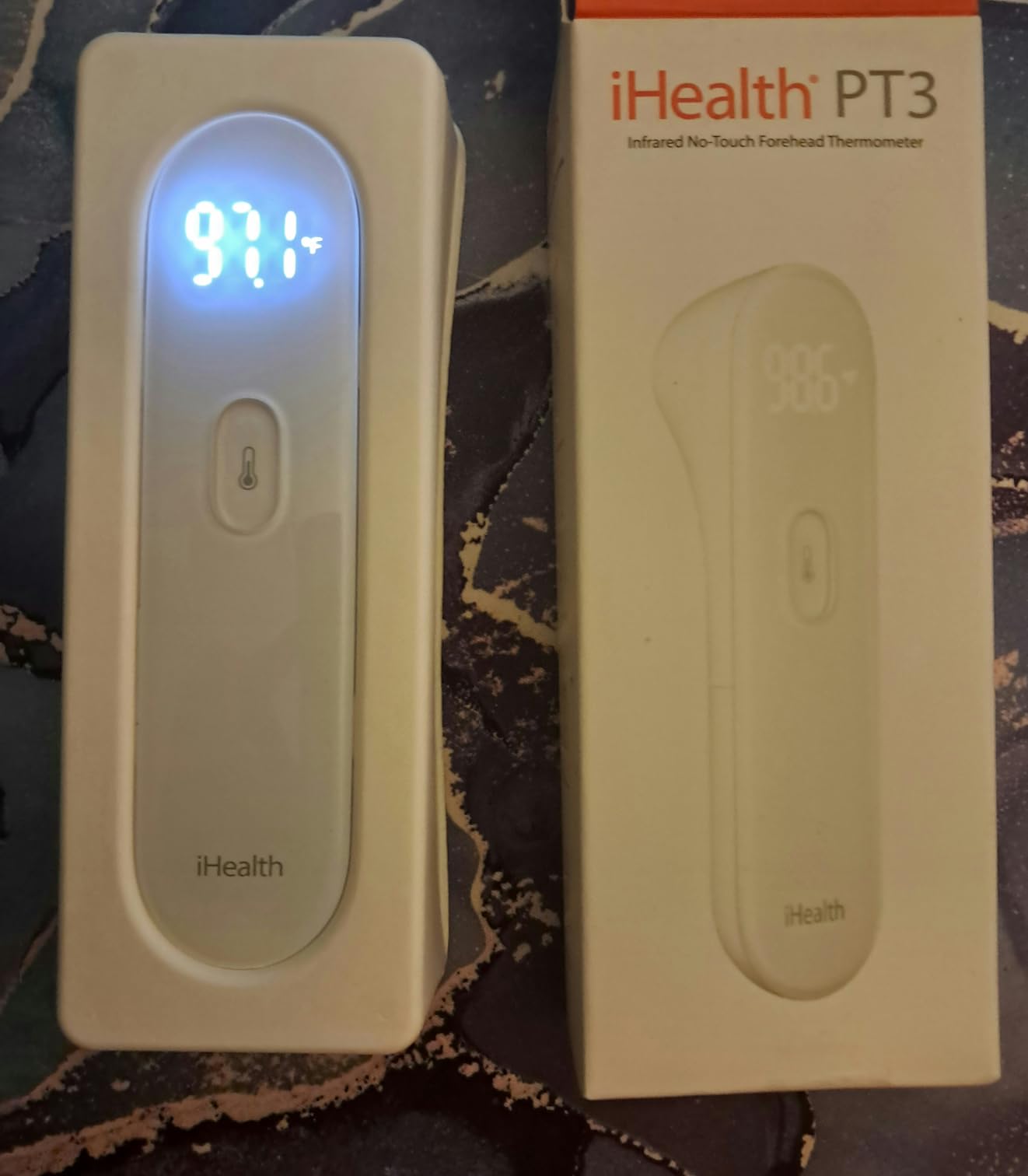 iHealth No-Touch Forehead Thermometer for Adults, Kids, Babies PT3 | 1s Fast Accurate, 3 Ultra-Sensitive Sensors, Quiet Vibration Feedback, Digital Large LED Digits, Use for Home & Nurses customer photo 1