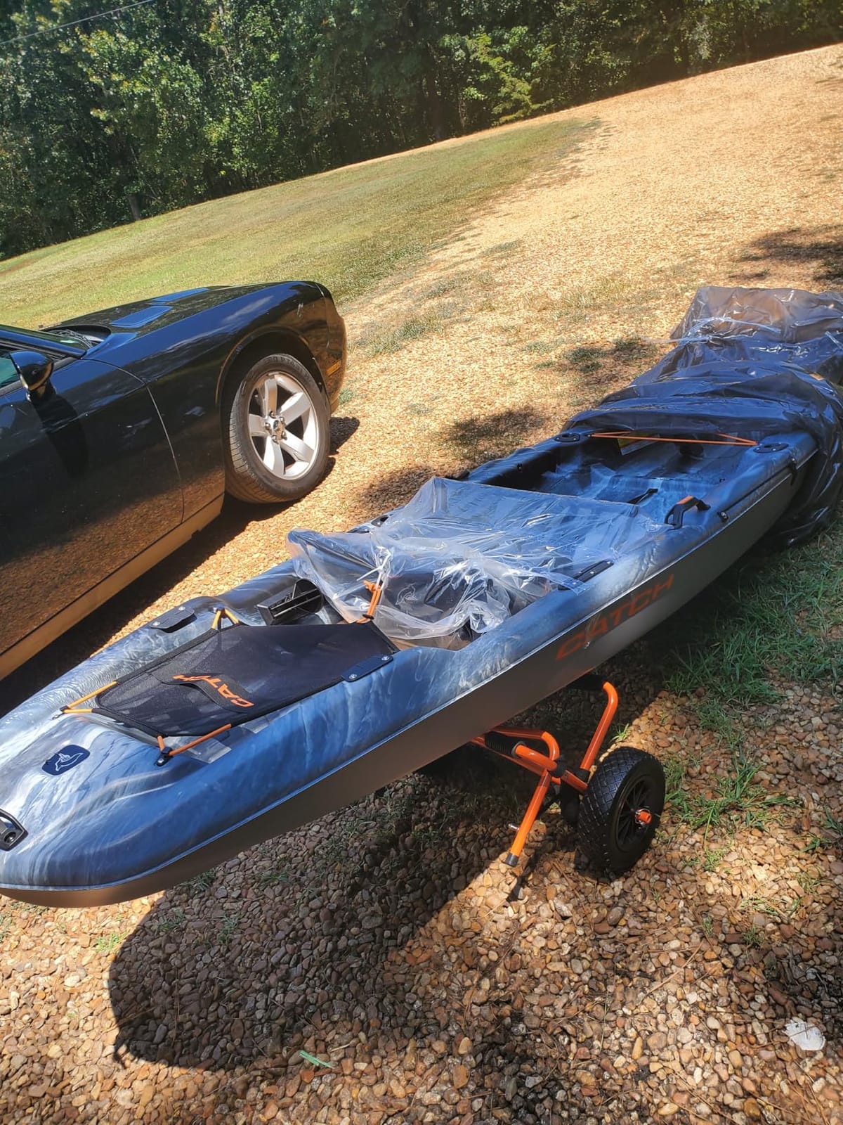 Kayak Cart – 150 Lbs Capacity Canoe Dolly with Airless Tires, Foldable Aluminum Frame, and Carrying Bag for Personal Watercraft by Rad Sportz (Orange) customer photo 2