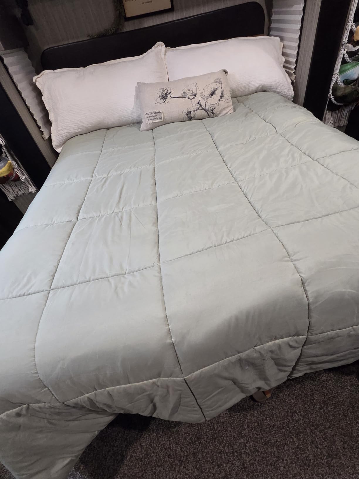 Bare Home Queen Comforter Set - 1800 Ultra Soft (Queen, Light Grey) customer photo 1
