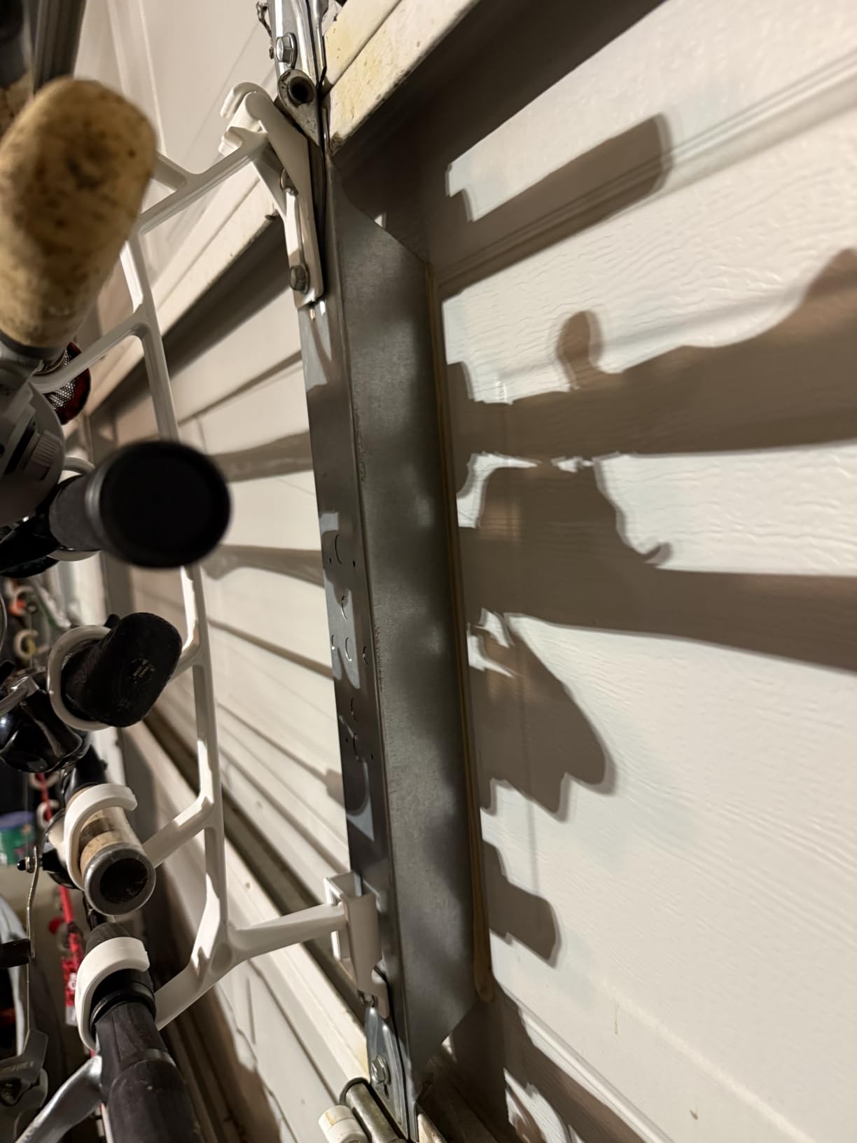 Storage Rack for Garage Doors with Hooks for Fishing Rods, Kayak Paddles and More customer photo 1