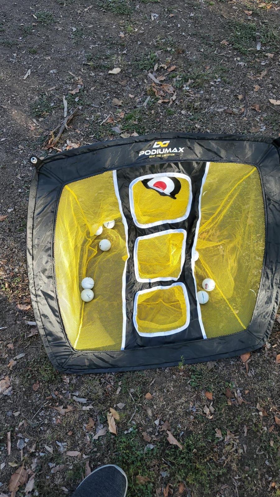 PodiuMax Pop-Up Golf Chipping Net, Improve Swing Accuracy for Backyard | Built to Last, 3 Target Zones, Great for Short, Mid & Long-Range Chips, Auto Ball Collection, Portable & Easy Setup customer photo 2