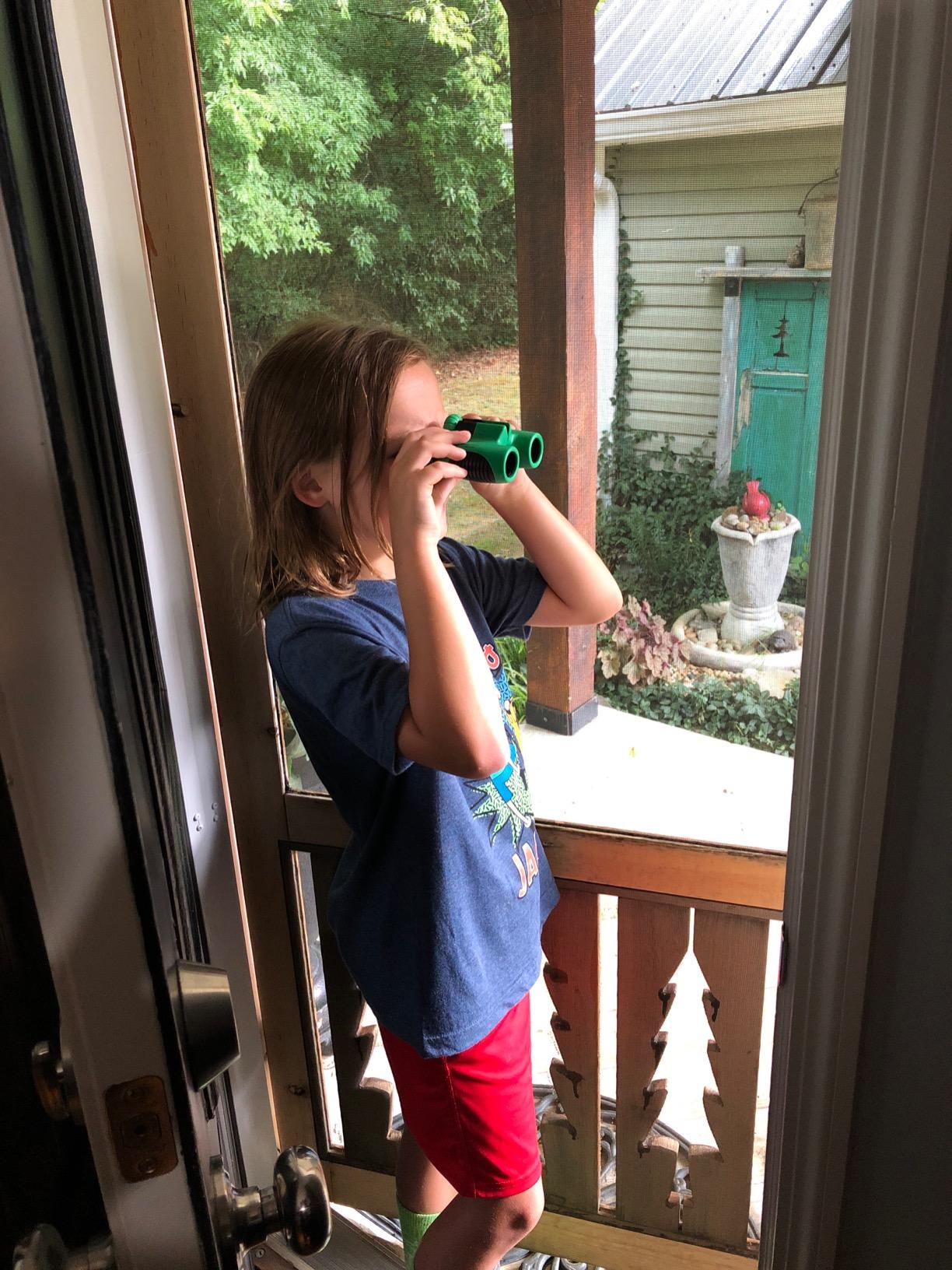 Think Peak Green Binoculars Science Toy for Kids Ages 3-12 Years - Real Compact Outdoor Adventure & STEM Educational Nature Hiking Explorer for Bird Watching, Camping Children’s Birthday Gift customer photo 1