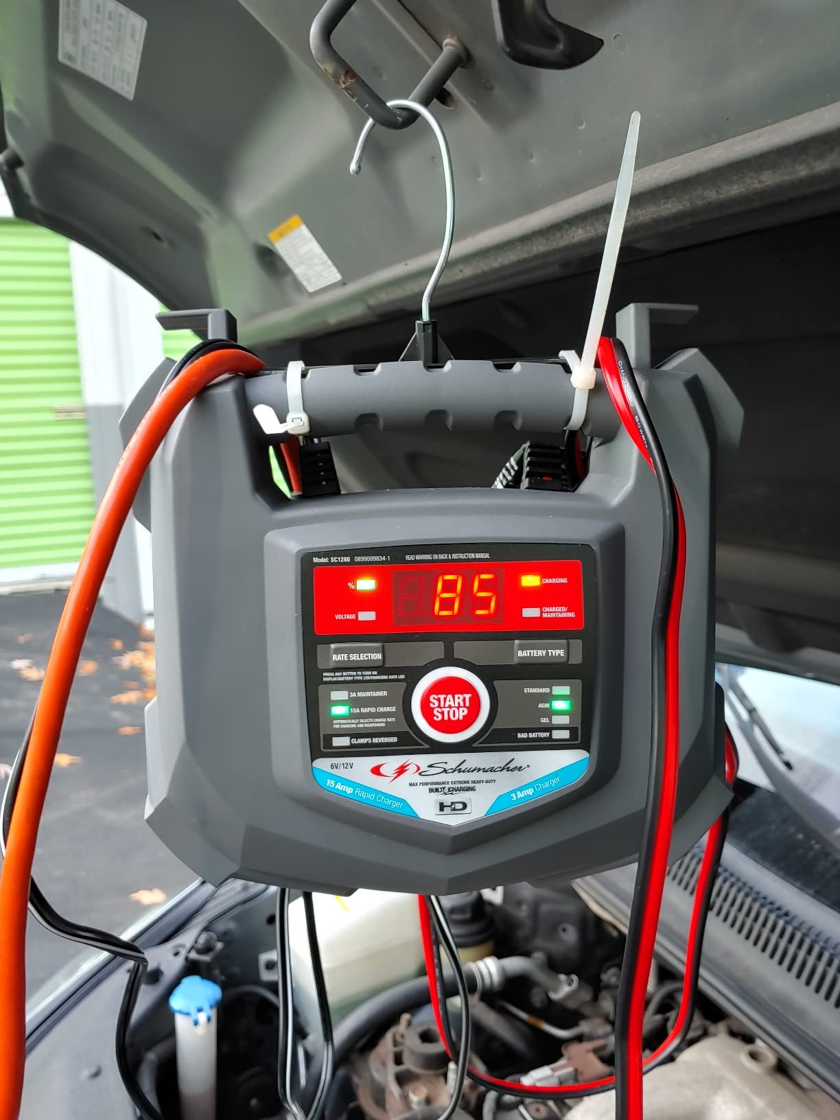 Schumacher Electric Car Battery Charger 12V/6V - Trickle Charger, Maintainer for Automobile & Marine Batteries (AGM/Gel/Deep Cycle) - SC1280 | 3A Trickle Charge, Restores Batteries, Fully Automatic & Microprocessor Controlled – Power Sport, Auto, Marine Batteries customer photo 1