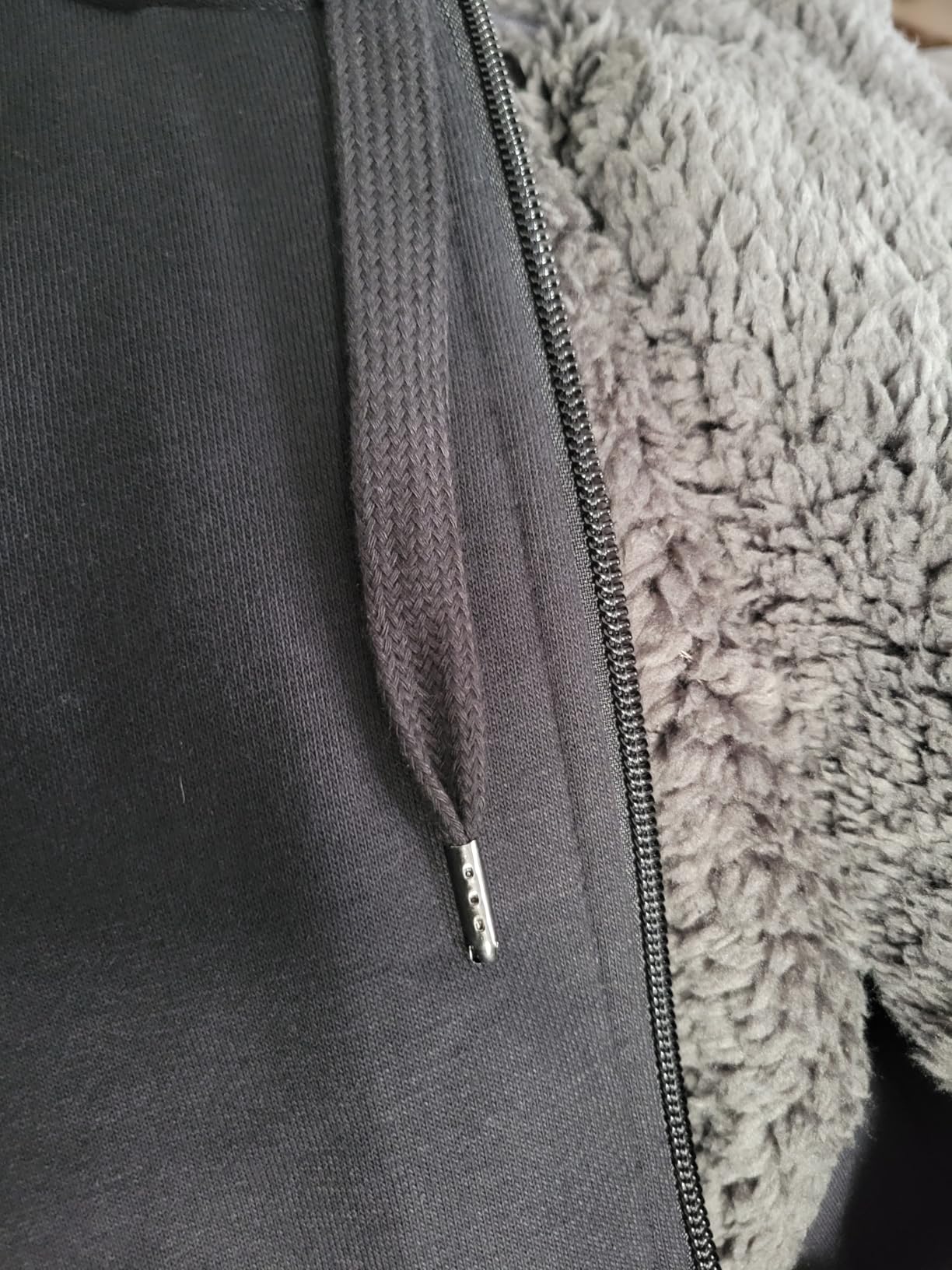 Amazon Essentials Men's Sherpa-Lined Full-Zip Fleece Hoodie Sweatshirt customer photo 2