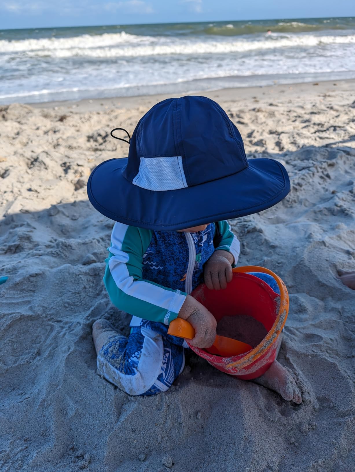 Hape Beach Basics Sand Toy Set Including Bucket Sifter, Rake, and Shovel Toys| Sand Toy Playset for Toddlers 18M+ customer photo 2