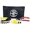 Klein Tools VDV026-211 Coax Installation Kit with Crimp Tool, Cable Cutter, Stripper and F Connectors with Storage Bag customer photo 1