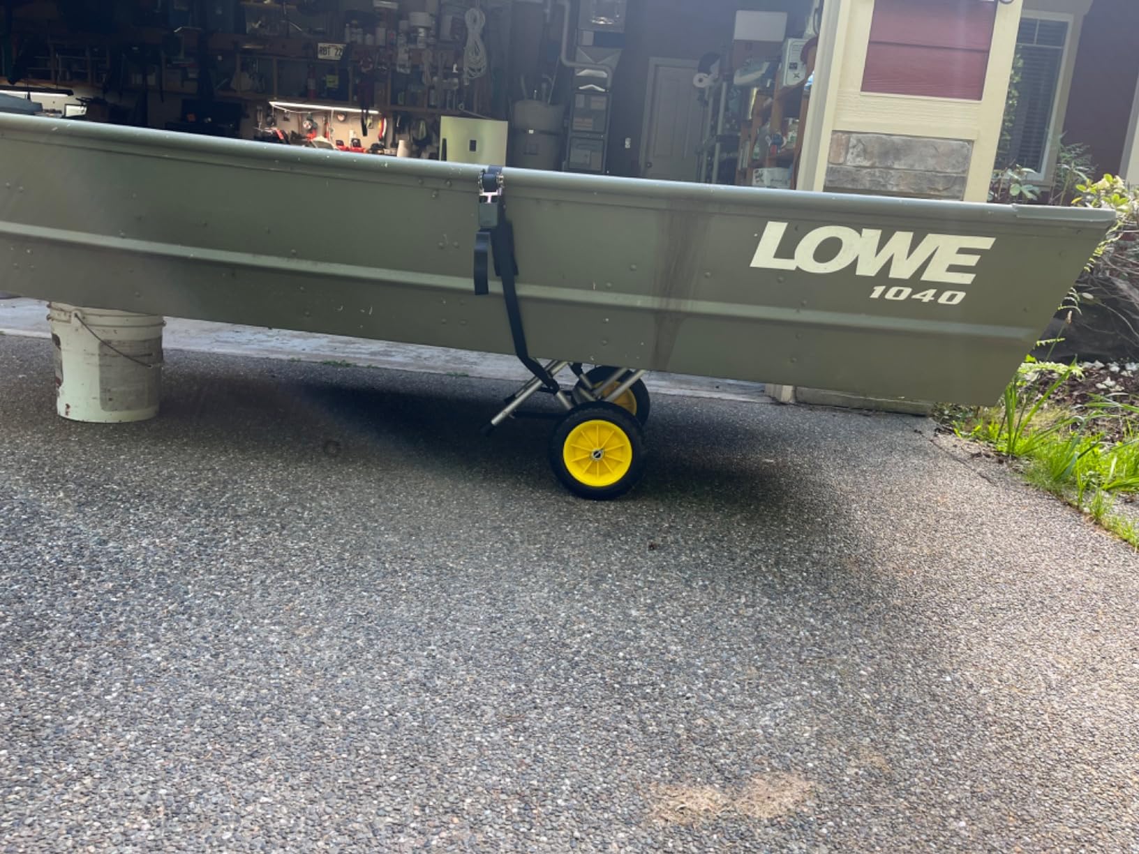 Bonnlo Kayak Cart Canoe Dolly Fishing Kayak Accessories Carrier Foldable Paddle Board Trolley Boat Trailer Transport with NO-Flat Airless Tires Wheels and 2 Ratchet Straps customer photo 2