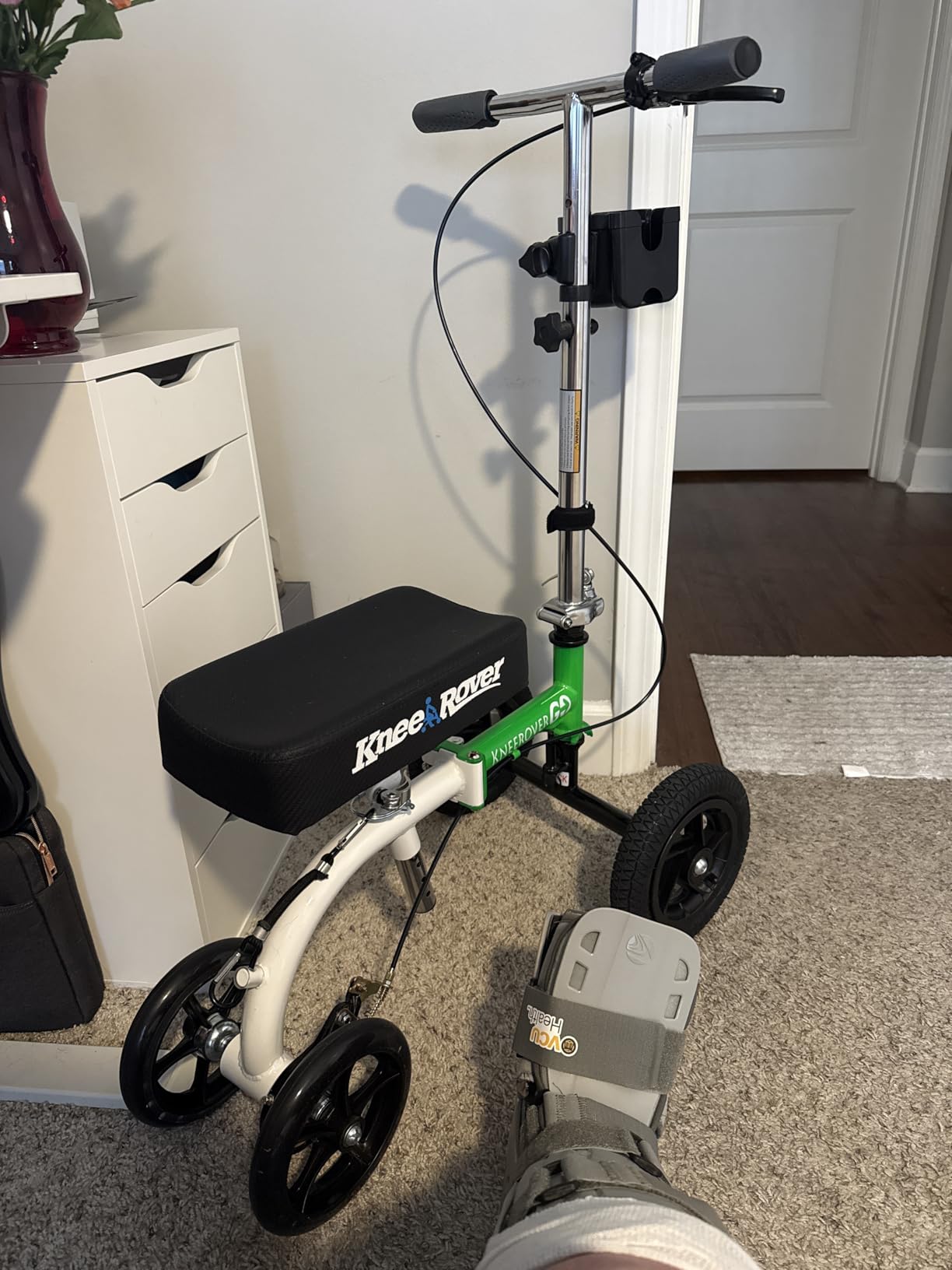 KneeRover GO Hybrid Knee Scooter for Adults, Green customer photo 1