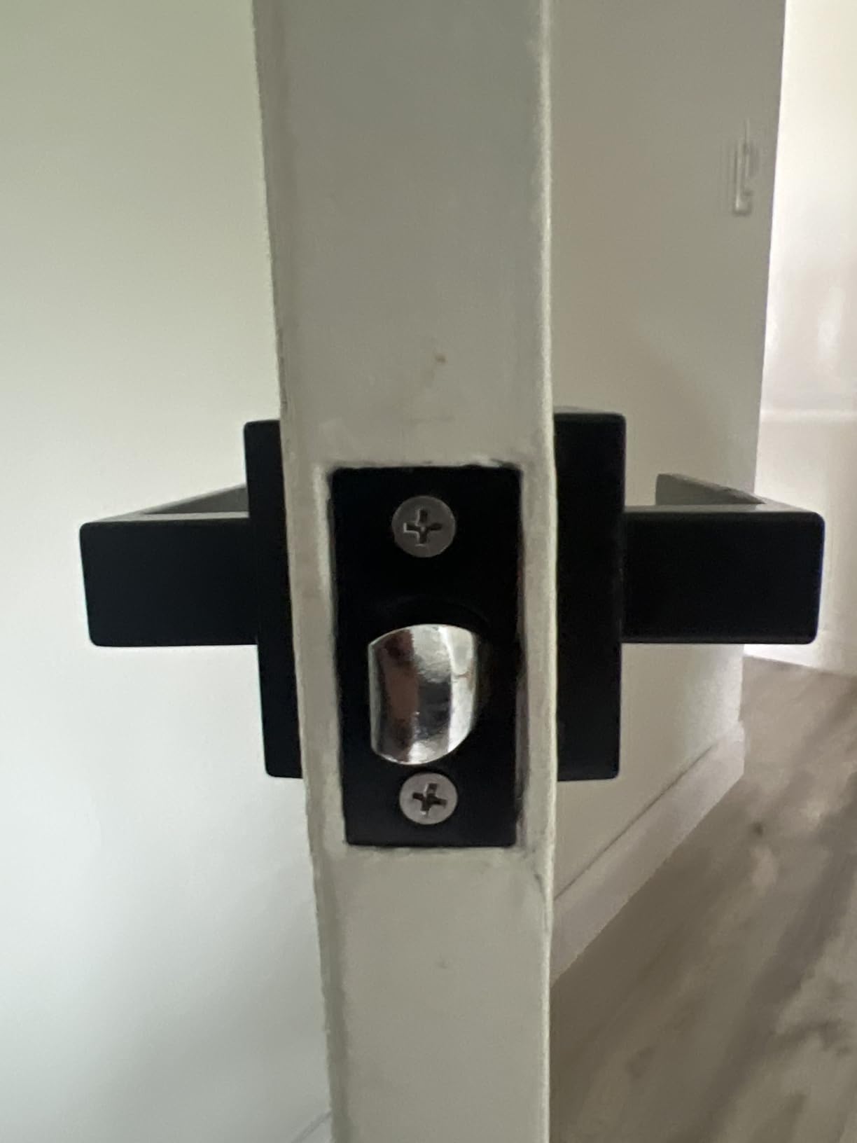 KNOBWELL Exterior Door Handle Heavy Duty Keyed Entry Door Lever Set(Not Keyed Alike) Entrance Handleset, Matte Black Finish, Left or Right Handing Door Handle 2.13 lb One Lever customer photo 1