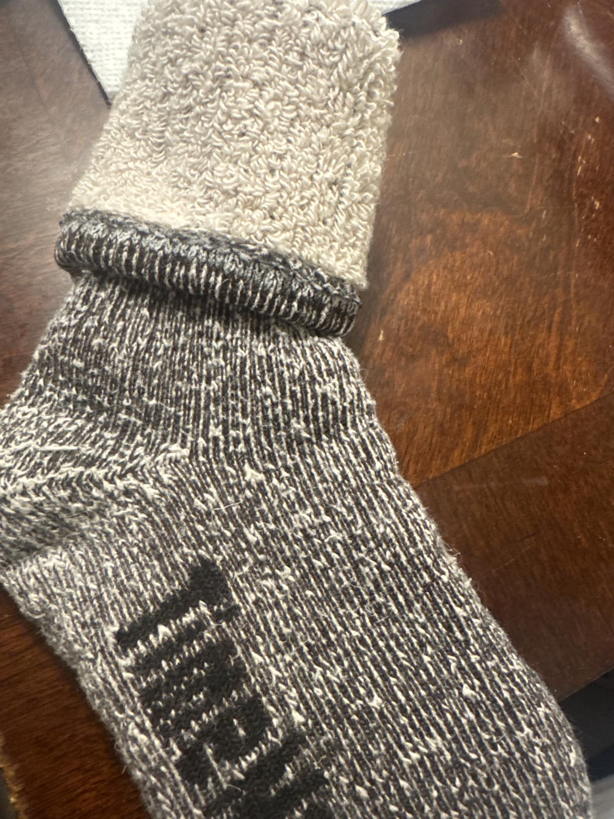 Time May Tell Mens Merino Wool Hiking Cushion Socks Thermal Warm Boot Socks | Moisture-Wicking,Breathable &Comfortable,Winter Crew Socks for Outdoors, 2/4 Pairs,Size 5-13 customer photo 2