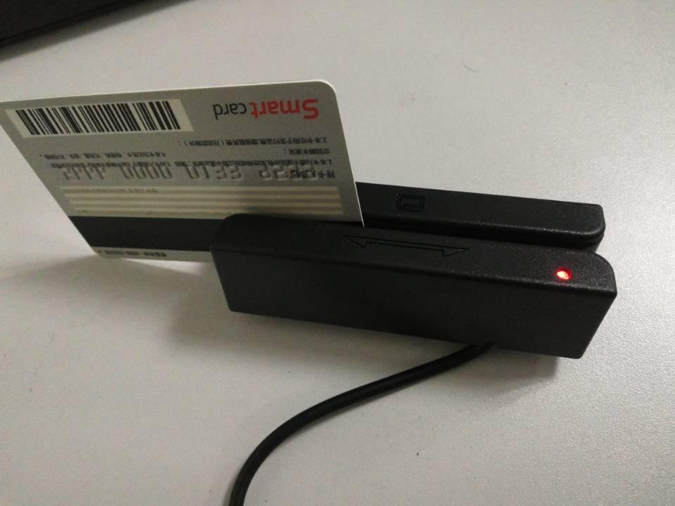 USB Magnetic Stripe 3-Track POS Credit Card Reader Swiper - Magstripe Swipe Card Reader customer photo 2