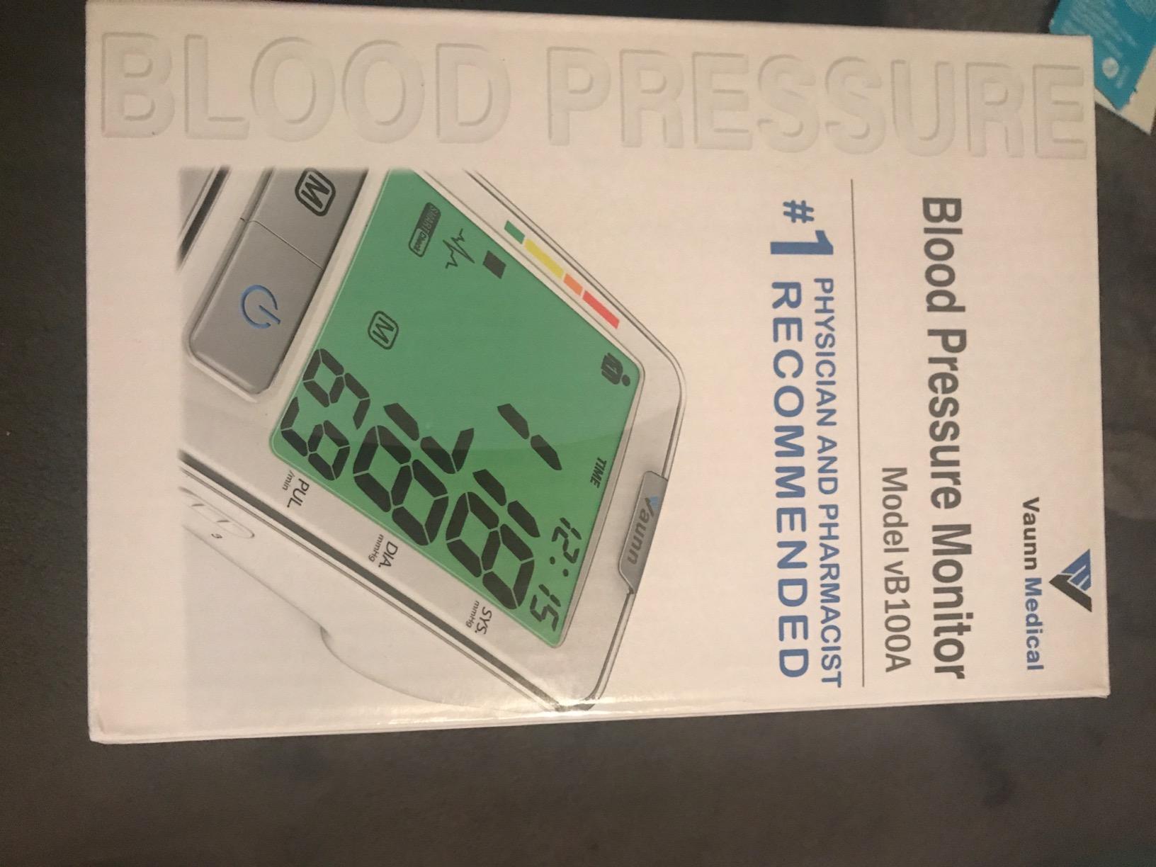 Vaunn Medical Automatic Upper Arm Blood Pressure Monitor, Extra Large Arm Cuff 12.6