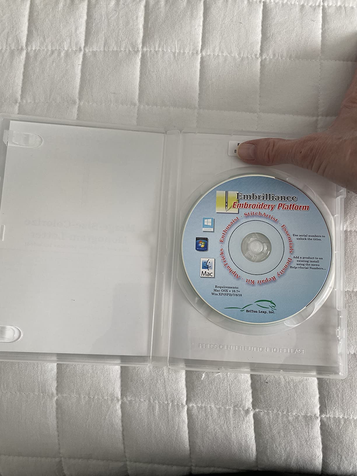 Embrilliance Essentials, Embroidery Software for Mac & PC customer photo 2