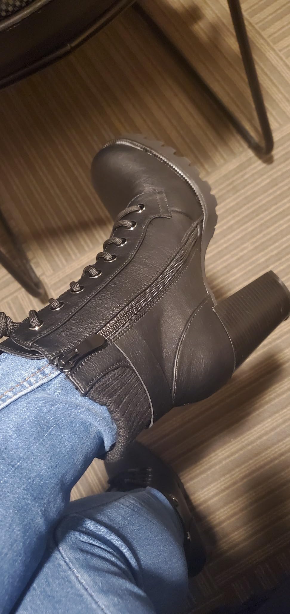 DREAM PAIRS Women's Lace up Combat Ankle Booties Shoes customer photo 1