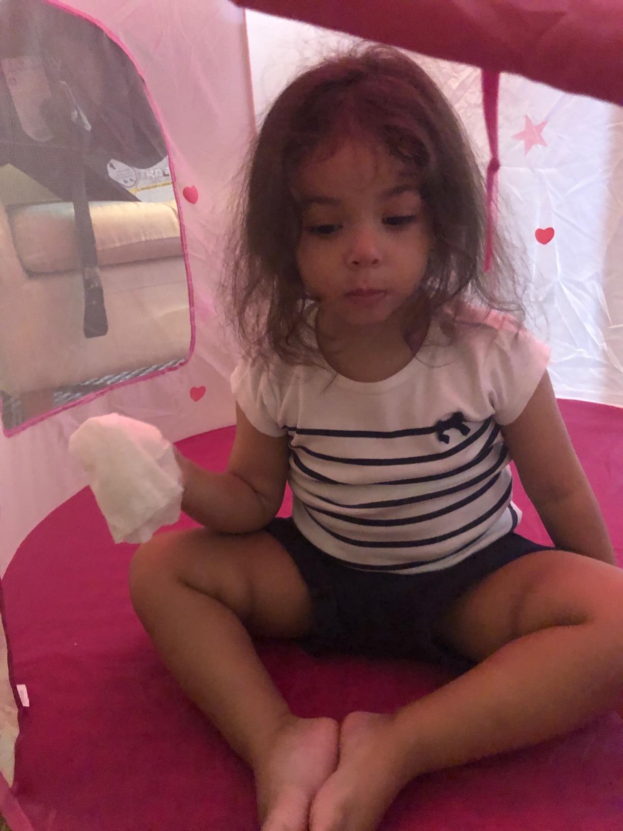 Knight Castle Kids Play Tent for Toddlers - Gray Red Portable Pop Up Tent customer photo 1