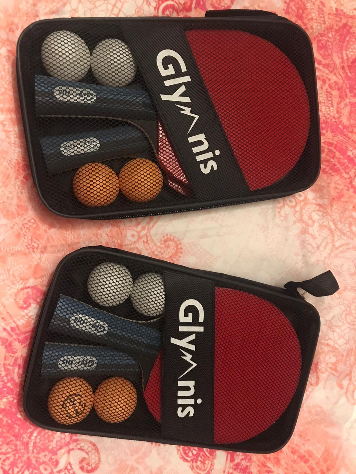 Glymnis Ping Pong Paddles Set of 4/2, Table Tennis Rackets Set and Balls customer photo 2