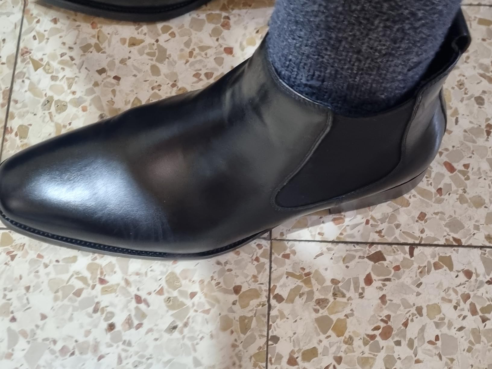 GIFENNSE Mens Chelsea Boots Leather Dress Boots for Men customer photo 1