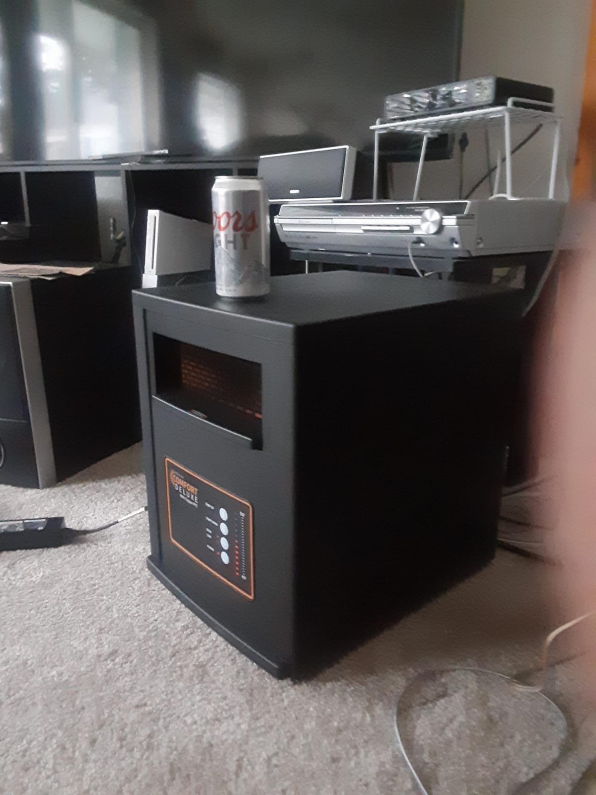 Comfort Deluxe by Airnmore, with Copper PTC, Infrared Space Heater with Remote,1500W,ETL Listed with High and Low Settings, Good for Small to Large Room's, 2-year warranty. customer photo 2