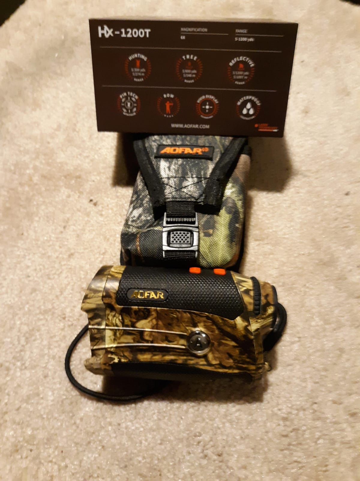 AOFAR HX-1200T Range Finder for Hunting Archery, 1200 Yards with Angle and Horizontal Distance, Shooting Wild Waterproof Coma Rangefinder, 6X 25mm, Range and Bow Mode, Free Battery Gift Package customer photo 2