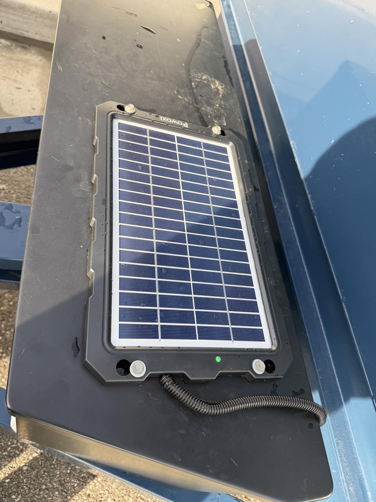 POWOXI 7.5W 12V Solar Battery Charger Trickle Maintainer Kit for Car | Smart Charge Controller | Waterproof | Intelligent Safety Protections | for Boat, Marine, RV, Automotive, Motorcycle, Trailer customer photo 1