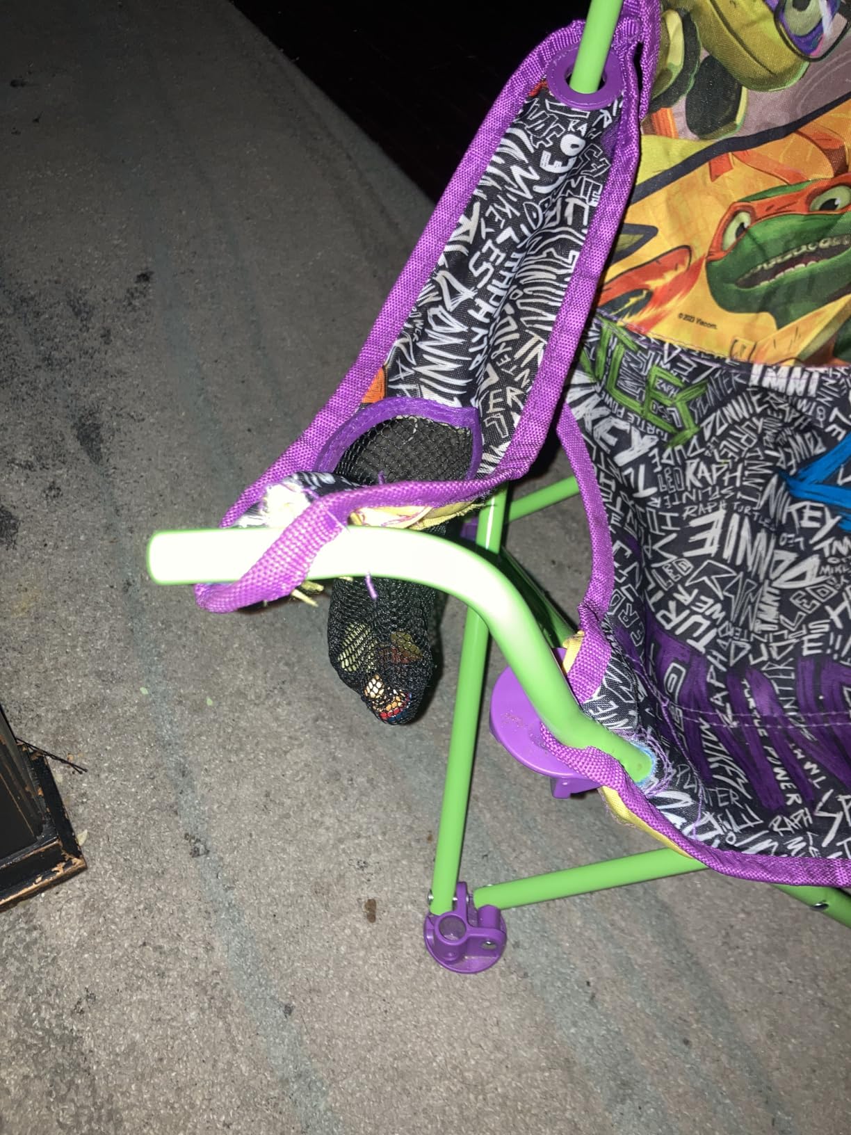 Teenage Mutant Ninja Turtles Foldable Kids Chair – Toddler Camping Chair with Safety Lock, Carry Bag, Indoor/Outdoor Use, Ages 2–3, 60 lb Limit customer photo 2