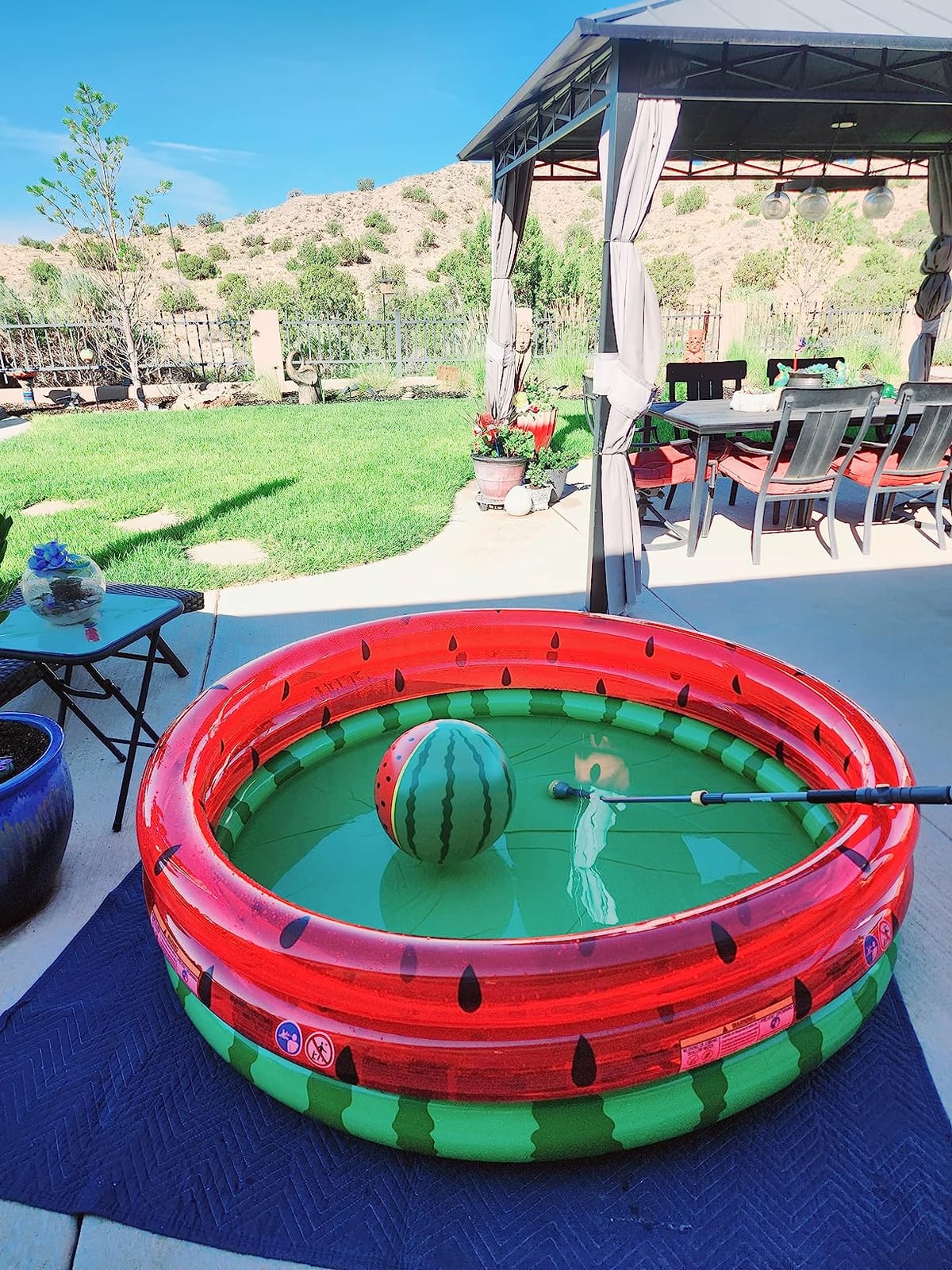 Intex 66-Inch Round Inflatable Outdoor Kids Swimming and Wading Watermelon Pool for Ages 2 and Up customer photo 1