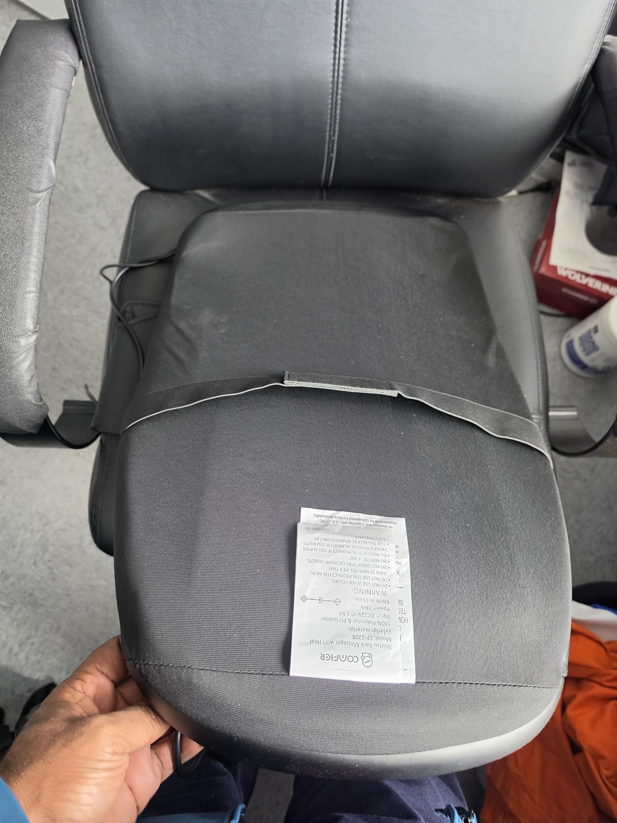 COMFIER Shiatsu Back Massager with Heat, Deep Tissue Kneading Chair Massager Pad, Massage Chair Pad for Full Back, Massage Seat Cushion for Back Pain Relief customer photo 2