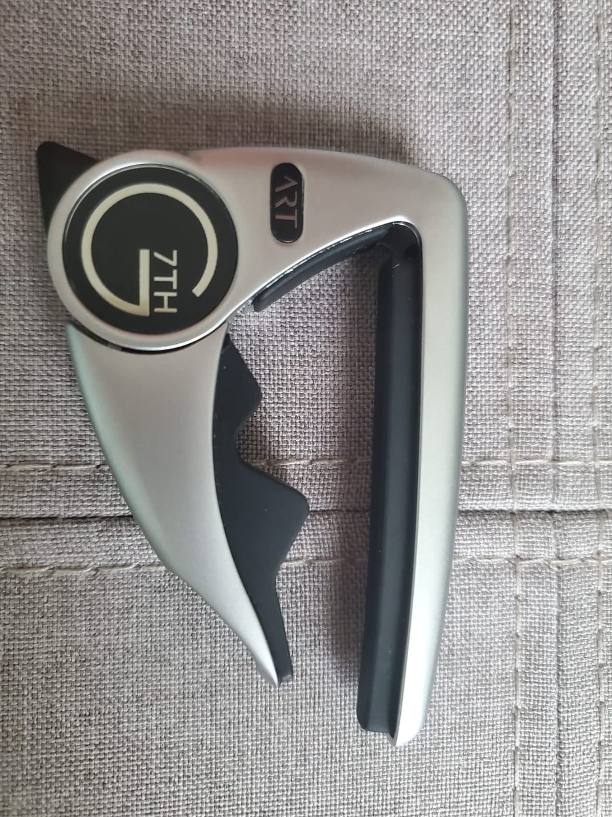 G7th Performance 3 6 String Silver Guitar Capo - Groundbreaking Tension Control & Adaptive Radius Technology - The Perfect Capo for Acoustic and Electric Guitar - UK Designed customer photo 2