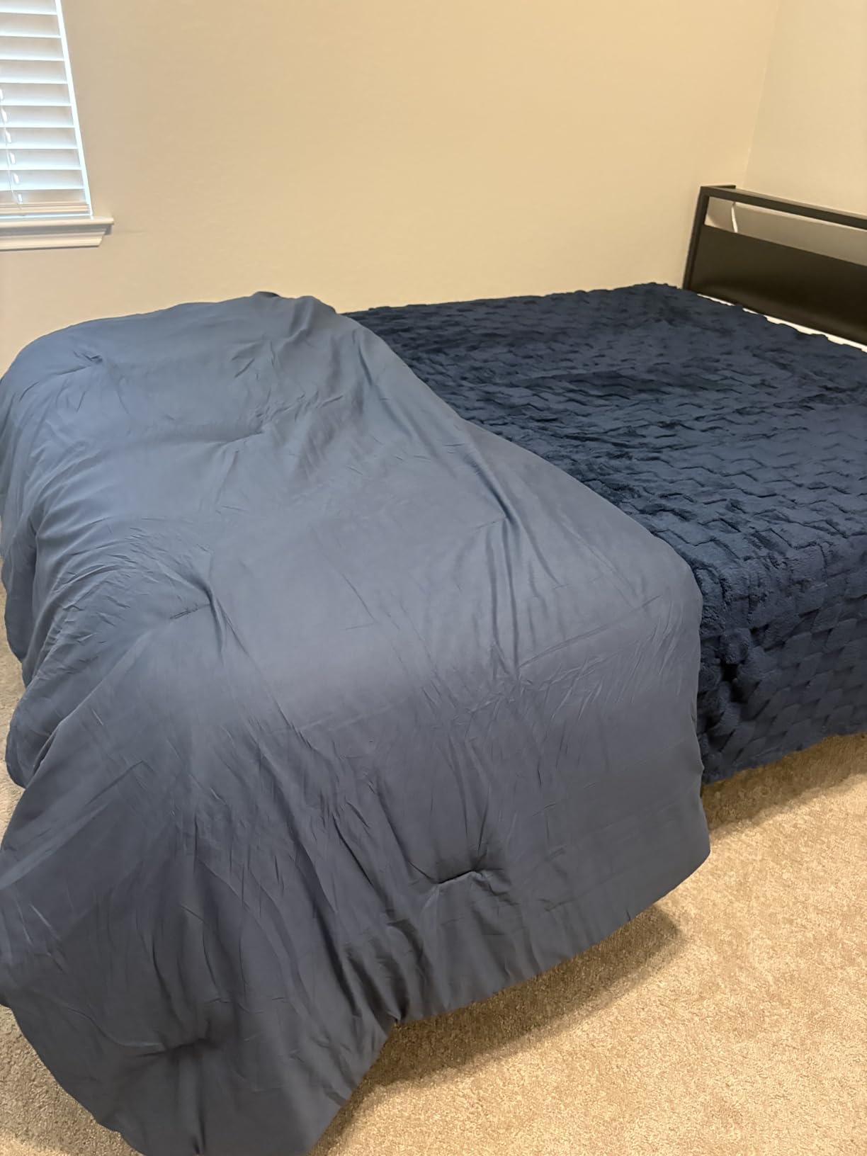 Bedsure 7-Piece Queen Bedding Comforter Set & Sheet Set, Grey Bed in a Bag | Ultra-Soft Microfiber with Down Alternative, Deep Pocket Fitted Sheet, Pintuck Design, Room Decor, OEKO-TEX Certified customer photo 2