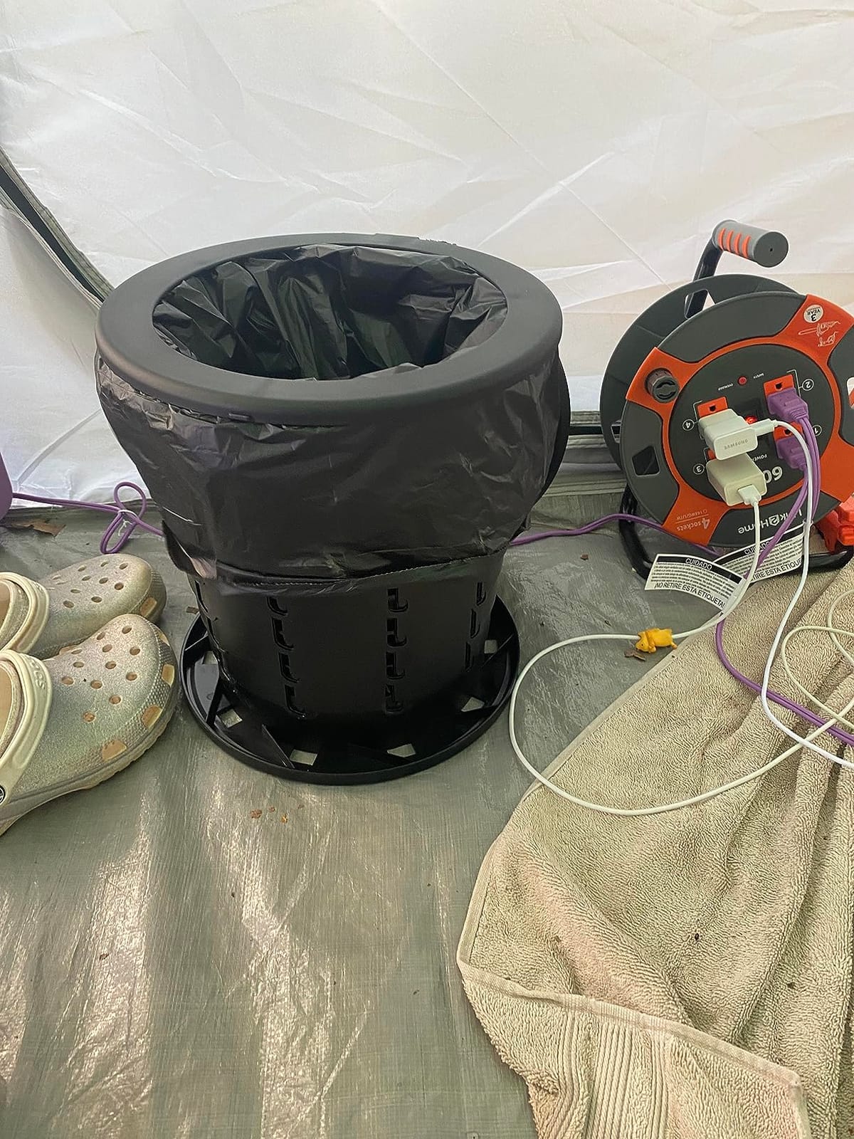 Link2Home 60 Ft. Extension Cord Reel, 4 Power Outlets, 14 AWG SJTW customer photo 1