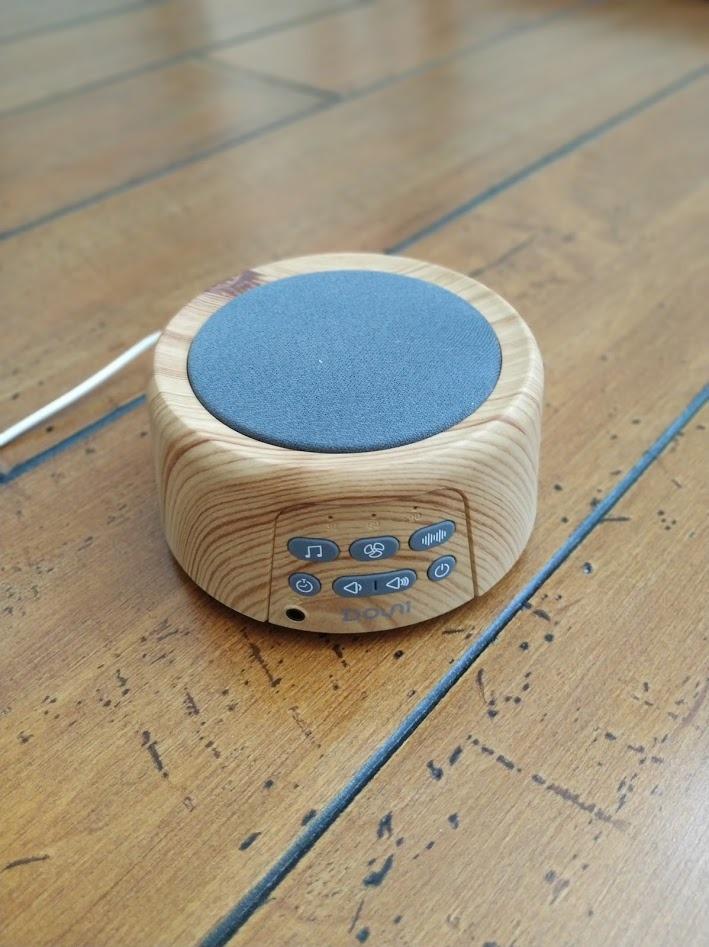 Douni White Noise Machine for Sleeping - 27 Non-Looping Soothing Sounds Sleep Sound Machine with Timer & Memory, 3.5mm Jack, Wood Grain Sound Machine for Hotel Bedroom Office customer photo 1