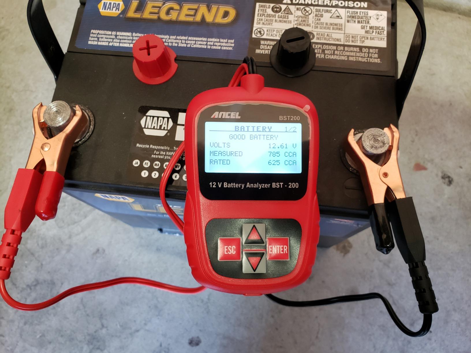 ANCEL BST200 Car Battery Tester 12V Battery Load Tester, 100-1100 CCA Automotive Digital Analyzer Tool with Upgraded Reinforced Clamps for Car Truck SUV Motorcycle Boat Marine Vehicles customer photo 2