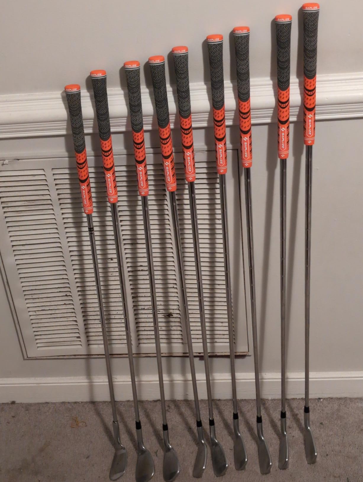 SAPLIZE Cross Cord Golf Grips Set of 13 Grips with Tape or Full Regripping Kit, Std/Mid/Jumbo, Low Taper Design, Multi-compound Hybrid, Anti-Slip Golf Club Grips, T30 Flow Series customer photo 1