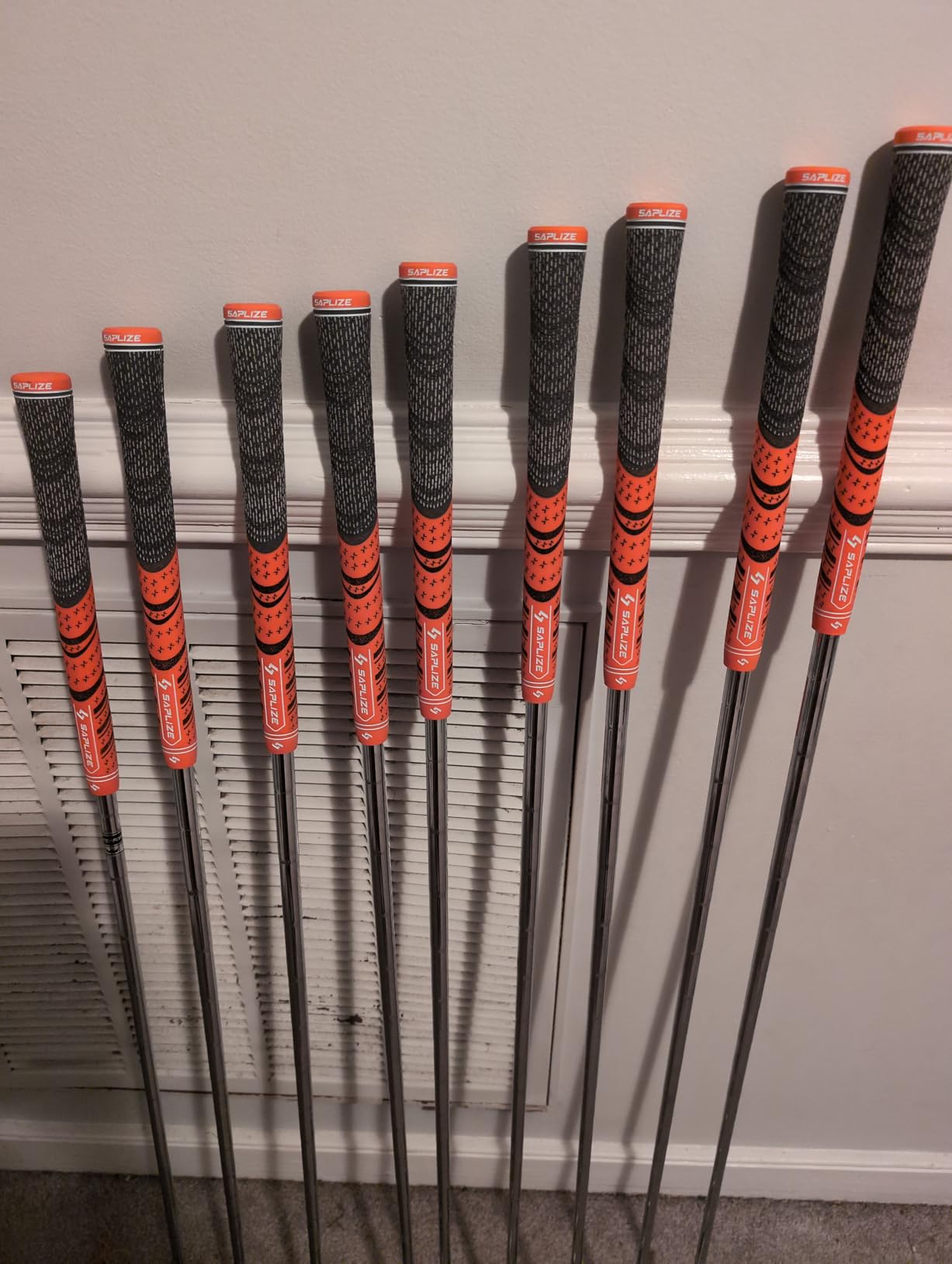 SAPLIZE Cross Cord Golf Grips Set of 13 Grips with Tape or Full Regripping Kit, Std/Mid/Jumbo, Low Taper Design, Multi-compound Hybrid, Anti-Slip Golf Club Grips, T30 Flow Series customer photo 2