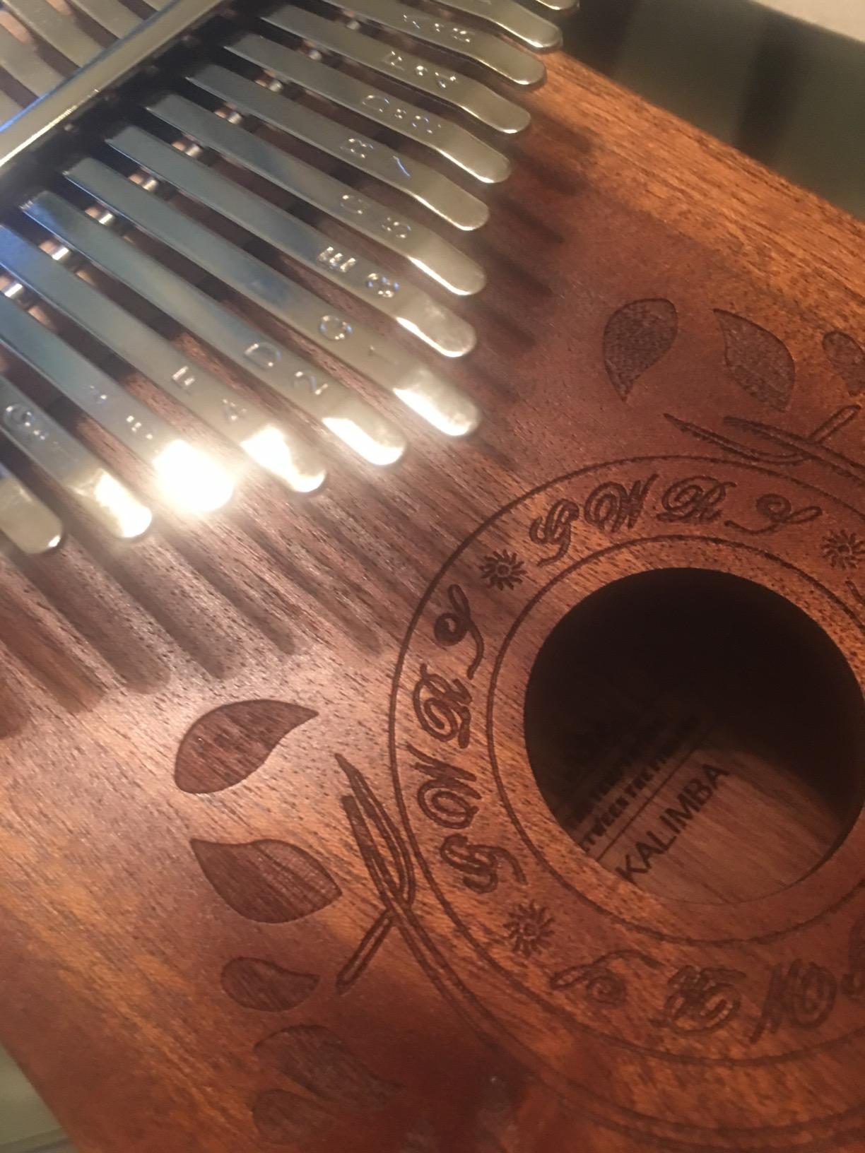 UNOKKI 17-Key Kalimba Thumb Piano - Portable Mahogany Percussion Mbira Instrument - Beginner Tuning Set, Music Instruments for Kids Gifts - Dark Brown customer photo 1