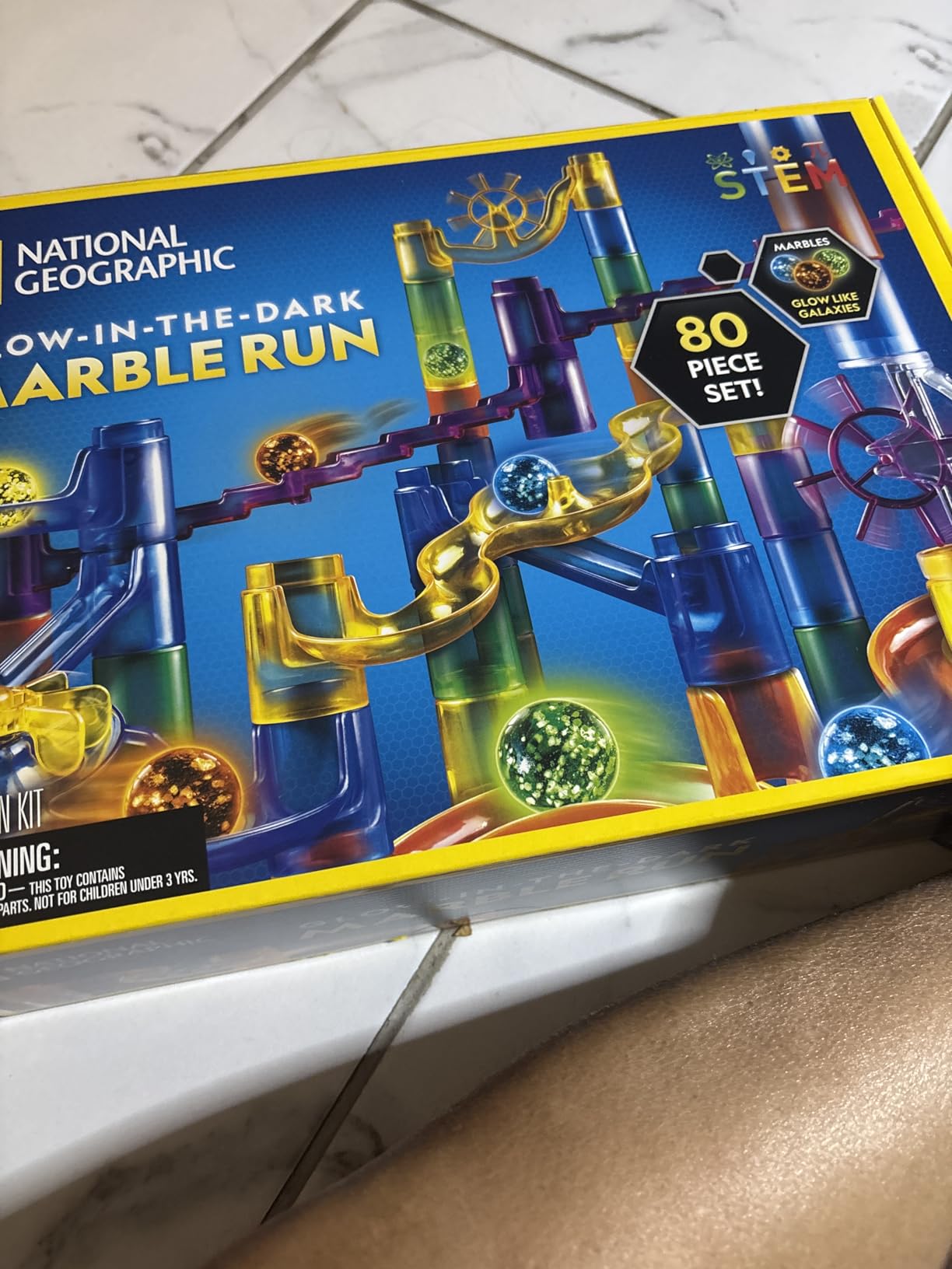National Geographic Glow-in-the-Dark Marble Run for Kids Ages 8-12 customer photo 1