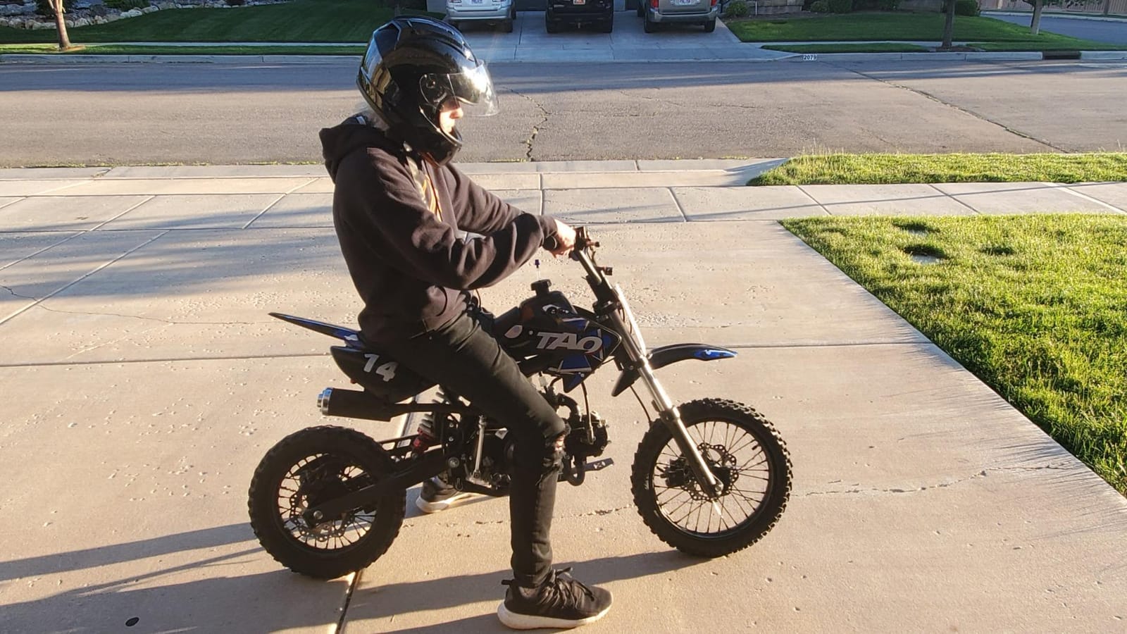 X-PRO 110cc Dirt Bike Kids Dirt Pitbike, Red customer photo 1