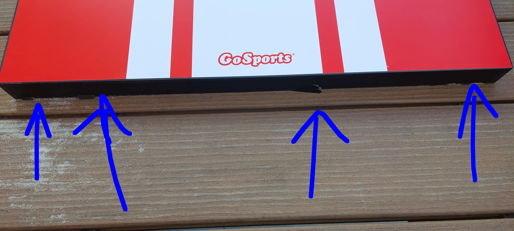 GoSports Portable Cornhole Sets- Includes 2 Boards, 8 Bean Bags, Carry Case customer photo 2