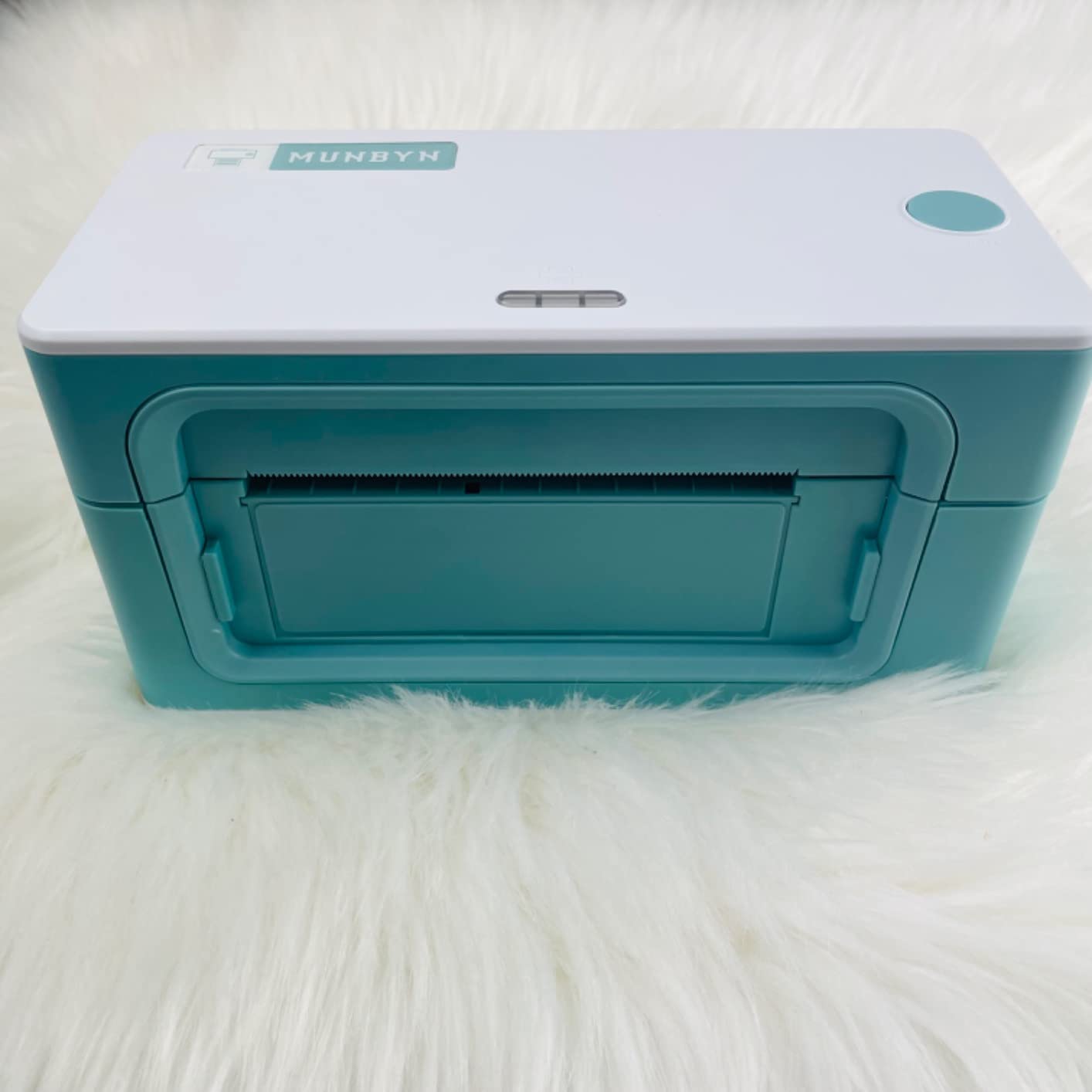 MUNBYN RealWriter 941 Bluetooth USB 4x6 Shipping Thermal Label Printer | USB & Bluetooth, Compatible with macOS & Windows, Supports Amazon Shopify USPS, Small Business & Home Use White customer photo 1