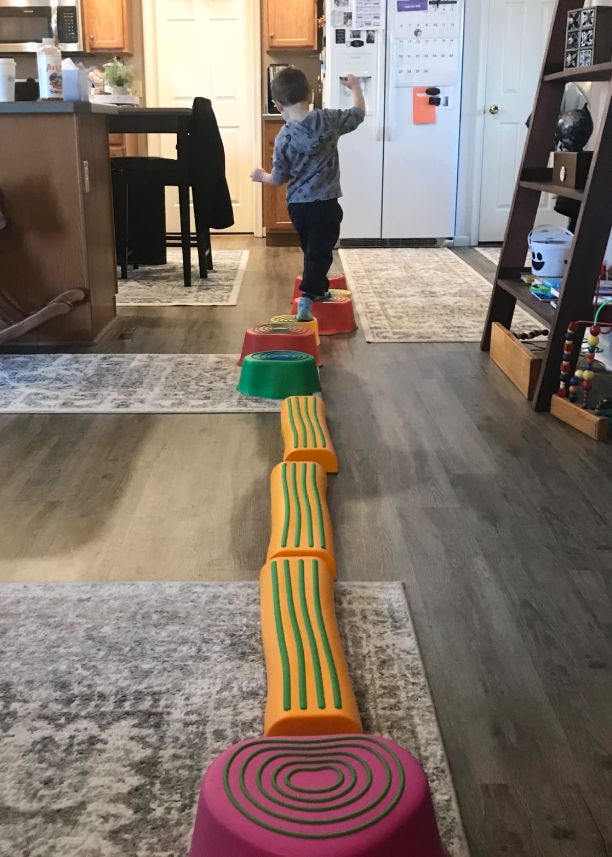 edxeducation Step-a-Trail - 6 Piece Backyard Obstacle Course for Kids - Indoor and Outdoor - Build Coordination and Confidence - Physical and Sensory Play customer photo 2