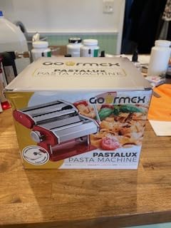 Pasta Maker Machine Stainless Steel Manual | With Adjustable Thickness Settings | Perfect for Homemade Spaghetti Fettuccini Noodles and Lasagna | Includes Removable Handle and Clamp (Silver) customer photo 1