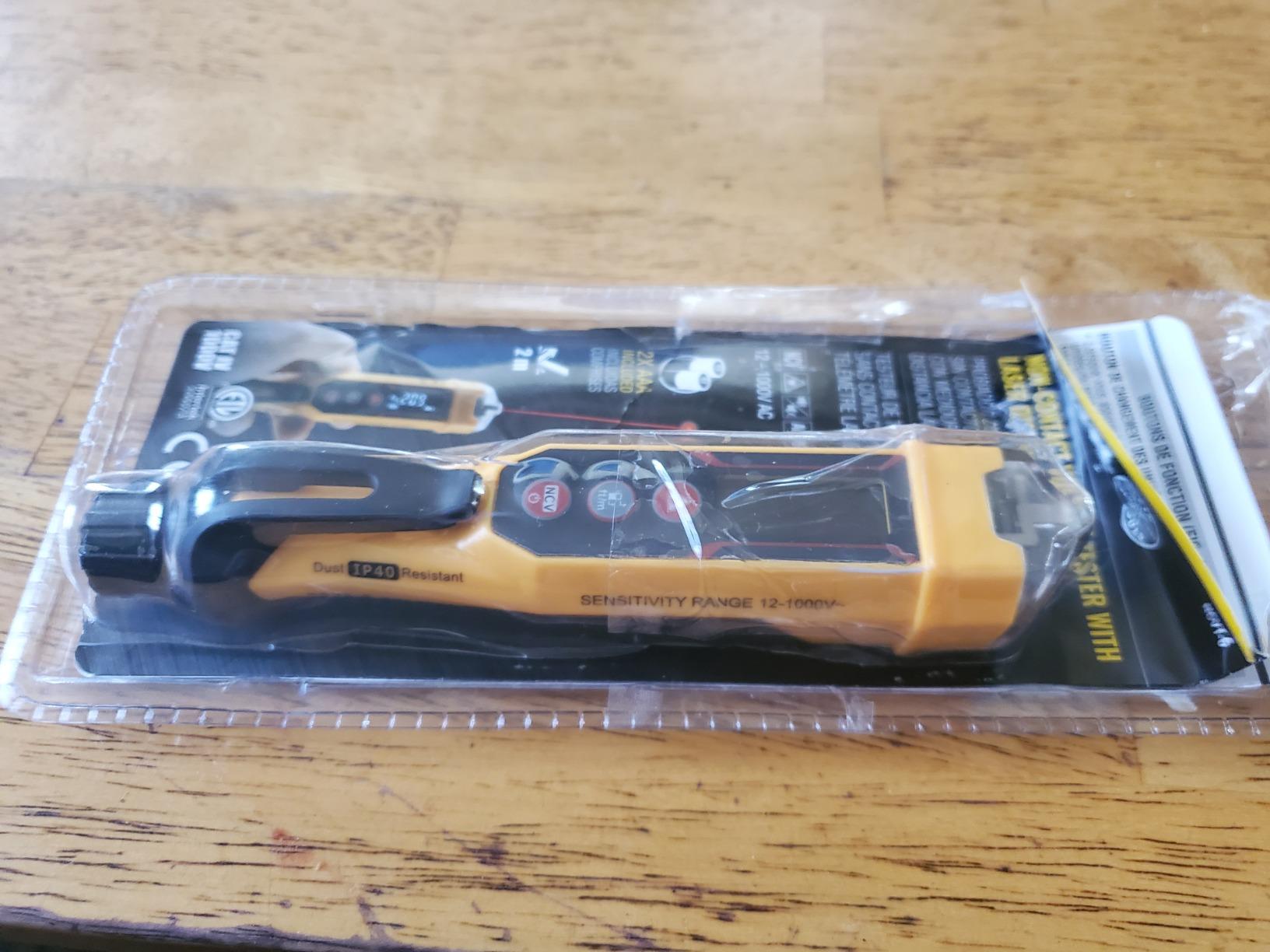 Klein Tools NCVT-6 Non-Contact Volt Tester, 12 - 1000V AC Pen with Integrated Laser Distance Measure, LED and Audible Alarms, Pocket Clip customer photo 2