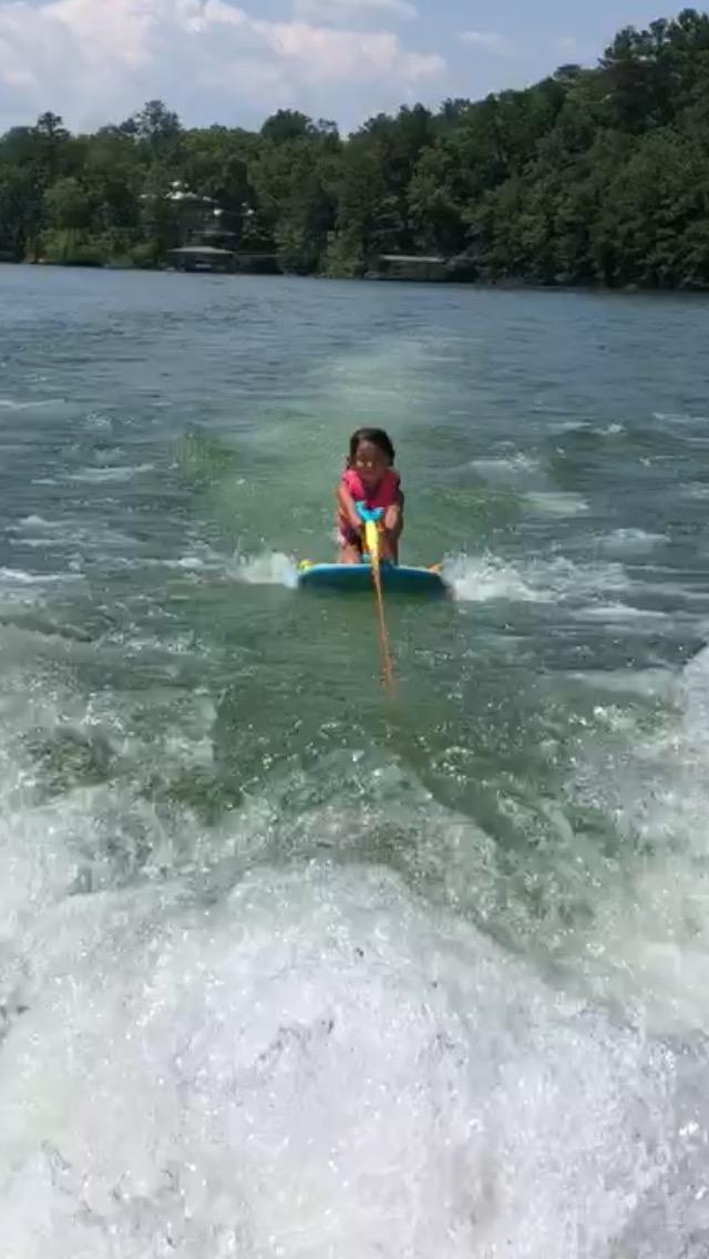 ZUP You Got This 260 Board and Handle Combo with EVA Foam Padding, All-in-One Kneeboard, Wakeboard, Wakeskate, and Wakesurf Board for Kids, Teens, and Adults, 51.7