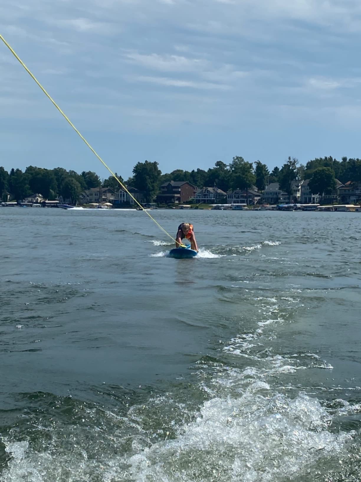 ZUP You Got This 260 Board and Handle Combo with EVA Foam Padding, All-in-One Kneeboard, Wakeboard, Wakeskate, and Wakesurf Board for Kids, Teens, and Adults, 51.7